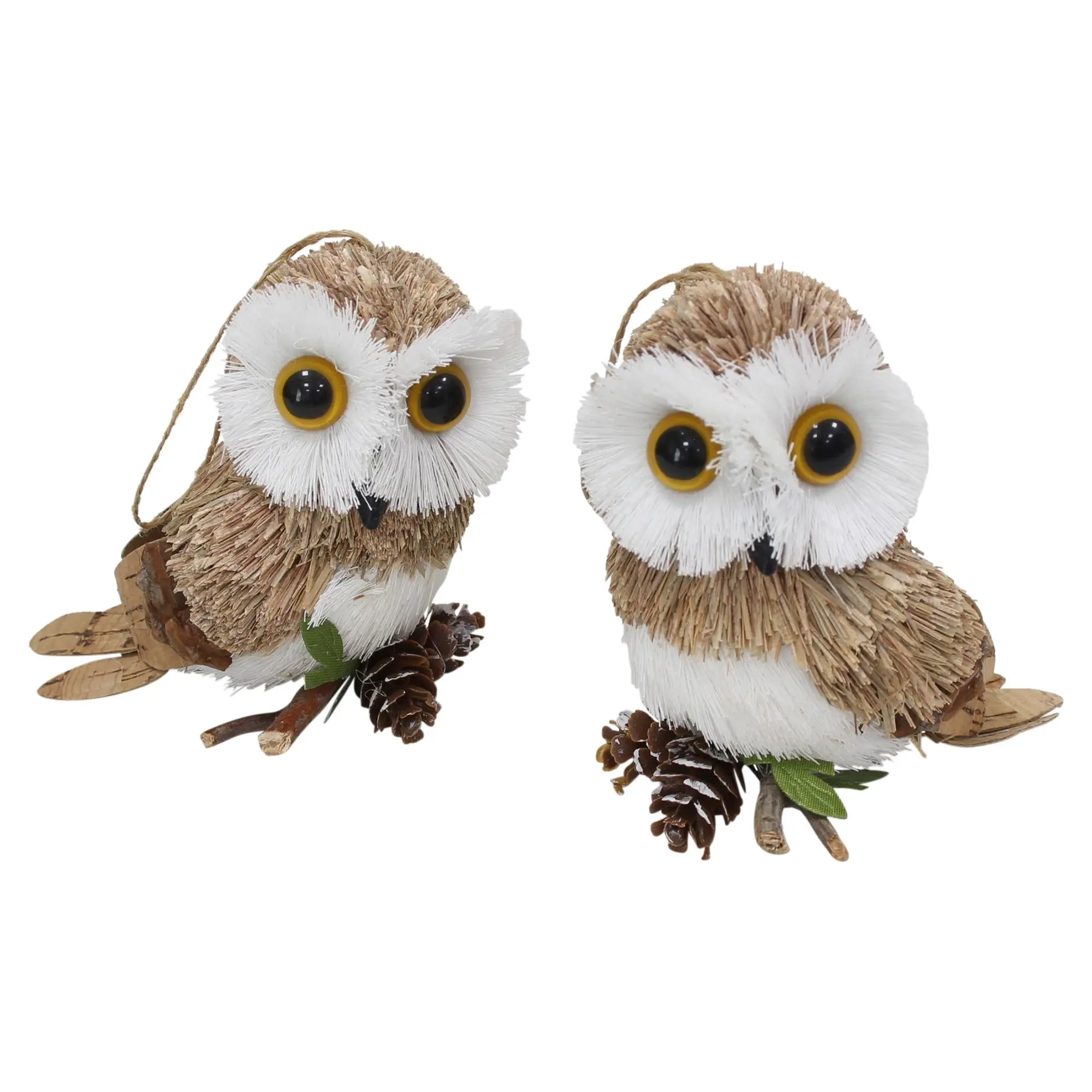Deko-Hänger "Eule", 2er Set  im Frank Flechtwaren Online Shop für Waldspaziergang kaufen