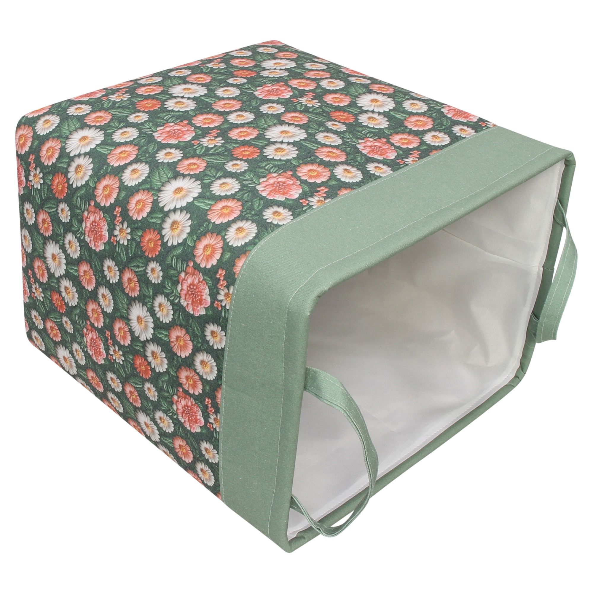 Stoffkorb "Blumen", groß  im Frank Flechtwaren Online Shop für Gerade eingetroffen kaufen