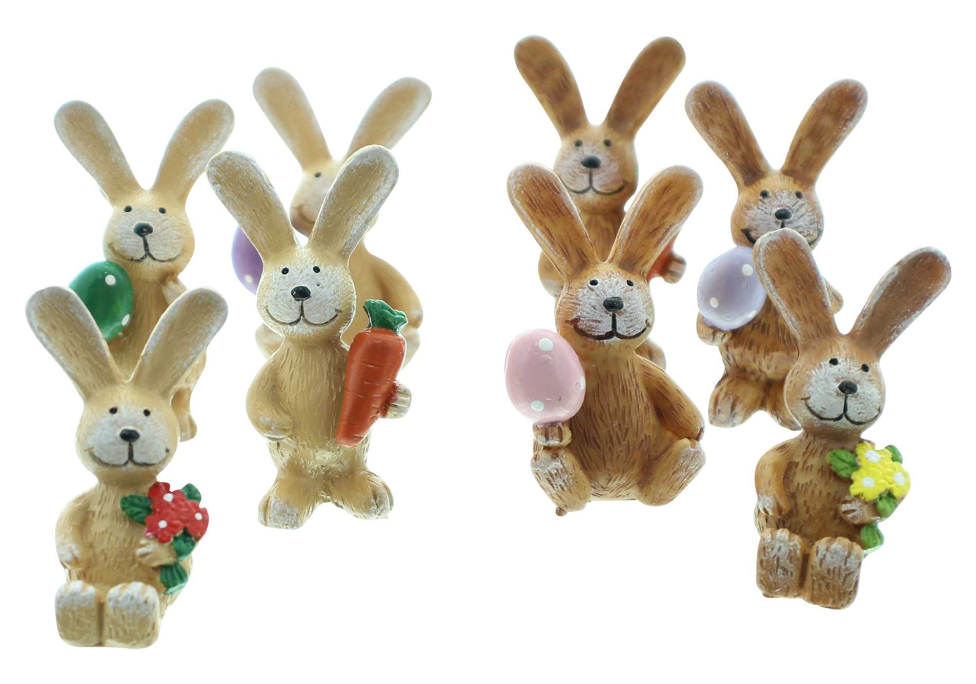 Figur "Hasenbande", klein, 8er Set im Frank Flechtwaren Online Shop für Ostern kaufen Figur "Hasenbande", klein, 8er Set im Frank Flechtwaren Online Shop für Ostern kaufen