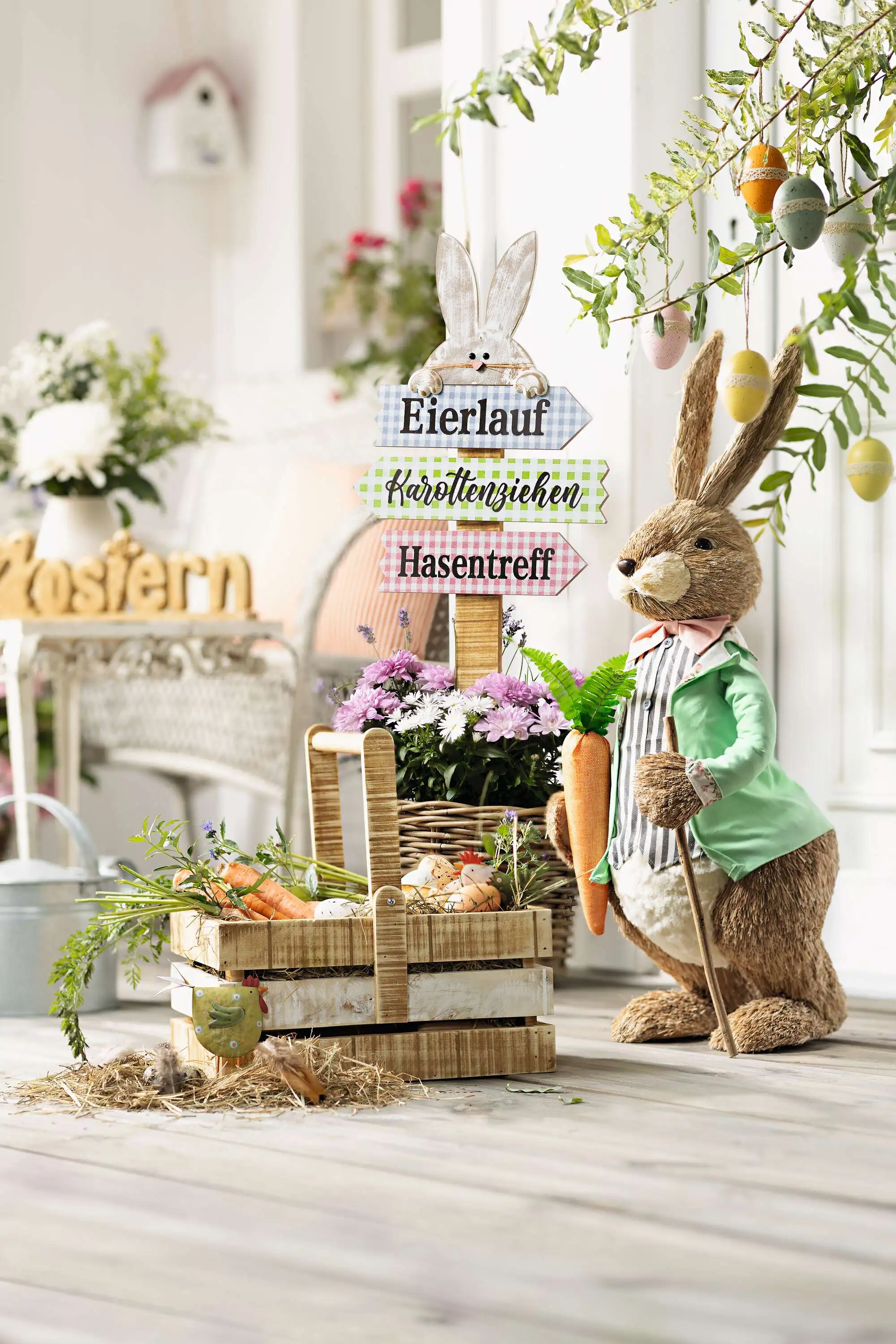 Gartenschild "Osterparty" im Frank Flechtwaren Online Shop für Ostern kaufen Gartenschild "Osterparty" im Frank Flechtwaren Online Shop für Ostern kaufen