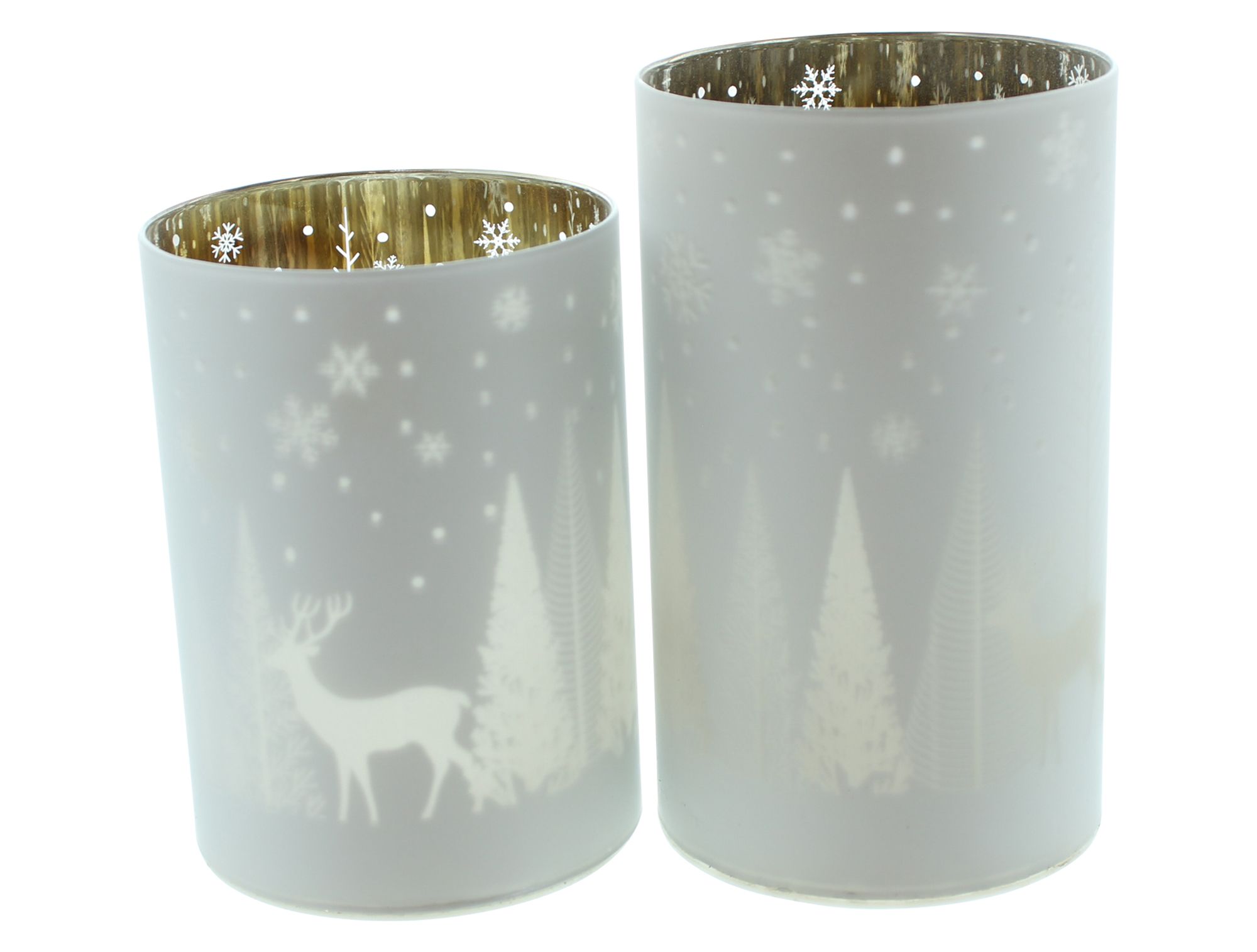 Windlicht "Winterlandschaft", 2er Set im Frank Flechtwaren Online Shop für Weihnachten kaufen Windlicht "Winterlandschaft", 2er Set im Frank Flechtwaren Online Shop für Weihnachten kaufen