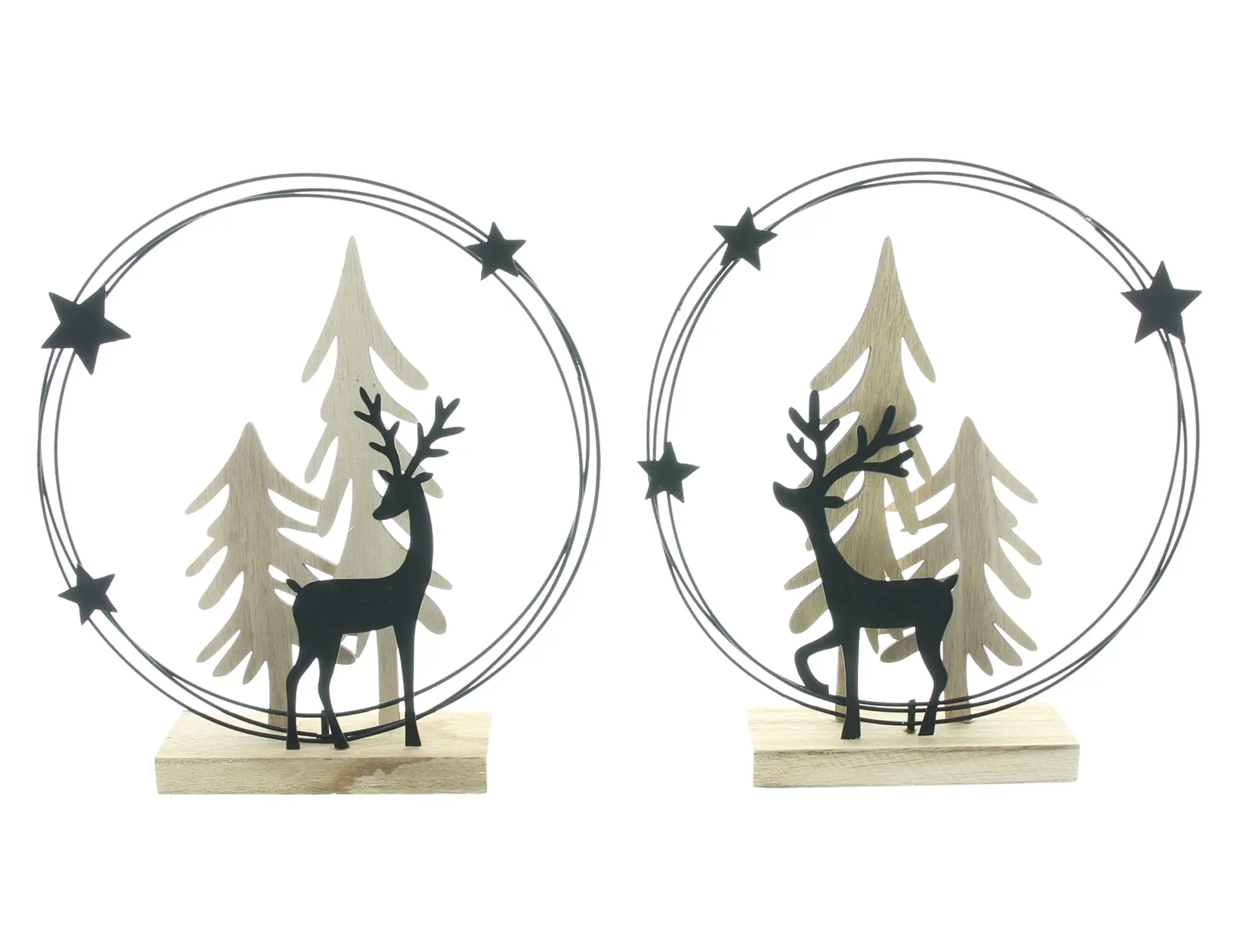 Weihnachtsdeko "Winterwald", 2er Set im Frank Flechtwaren Online Shop für Dekofiguren kaufen Weihnachtsdeko "Winterwald", 2er Set im Frank Flechtwaren Online Shop für Dekofiguren kaufen