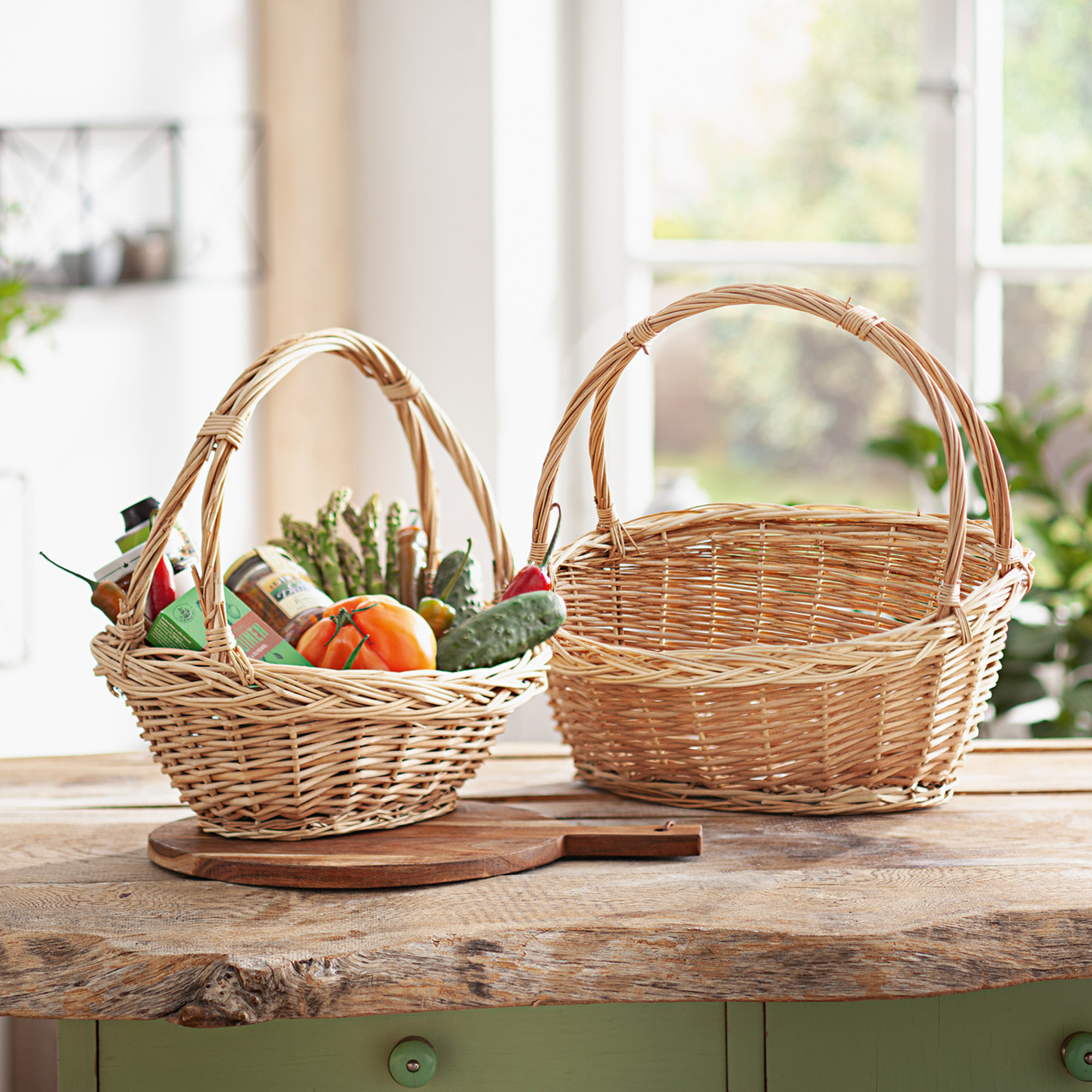 Acheter Panier à anse "bord tressé", PM  dans la boutique en ligne de Frank Flechtwaren