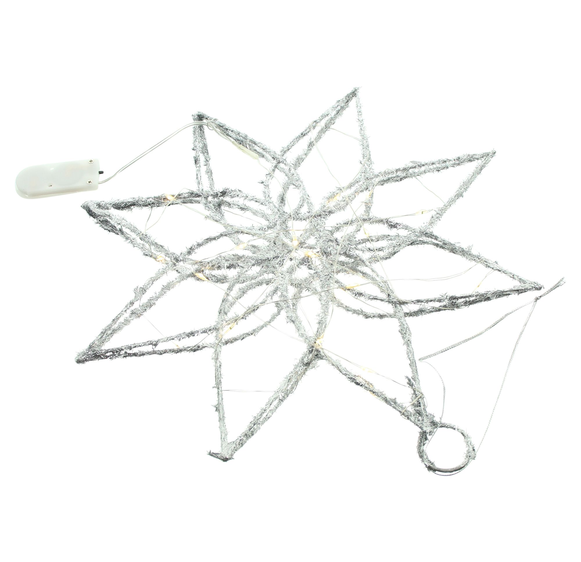 LED-Stern "Silver"  im Frank Flechtwaren Online Shop für Weihnachten kaufen
