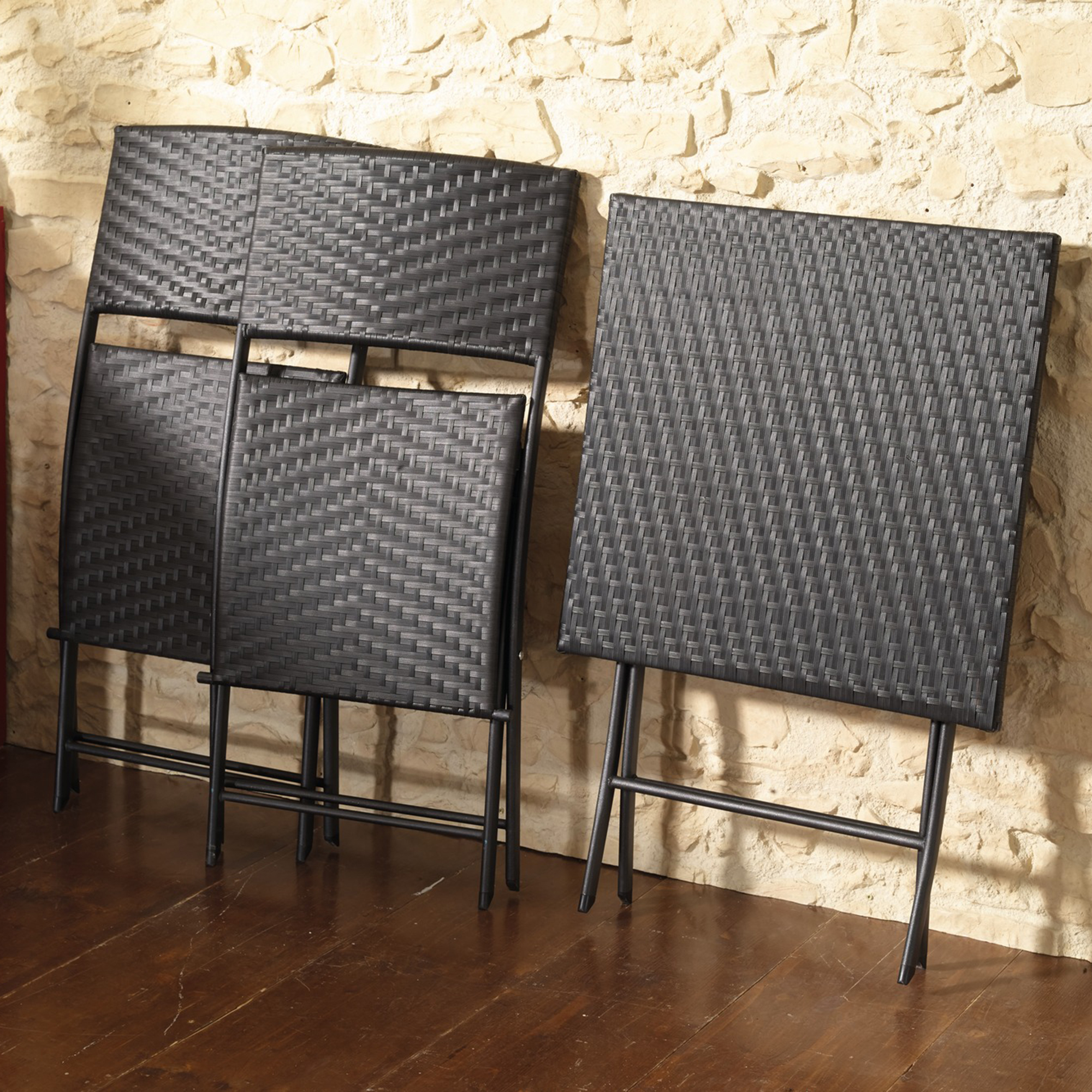 Bistro-Set "Pure Elegance", 3tlg. im Frank Flechtwaren Online Shop für Garten & Balkon kaufen Bistro-Set "Pure Elegance", 3tlg. im Frank Flechtwaren Online Shop für Garten & Balkon kaufen