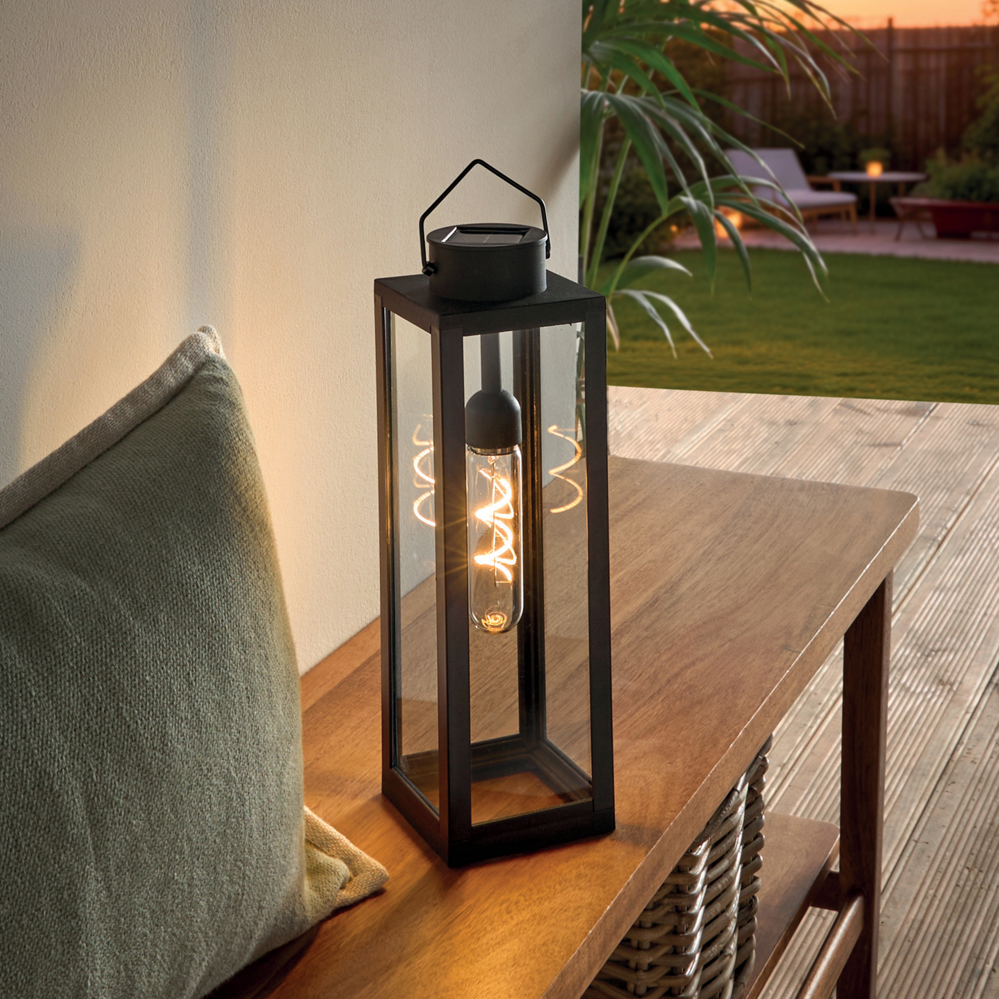 LED-Solarlampe "Laterne"  im Frank Flechtwaren Online Shop kaufen
