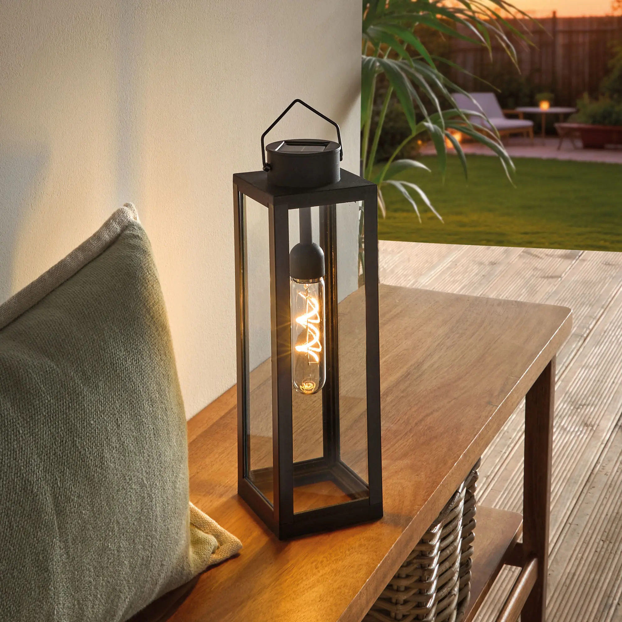LED-Solarlampe "Laterne"  im Frank Flechtwaren Online Shop kaufen
