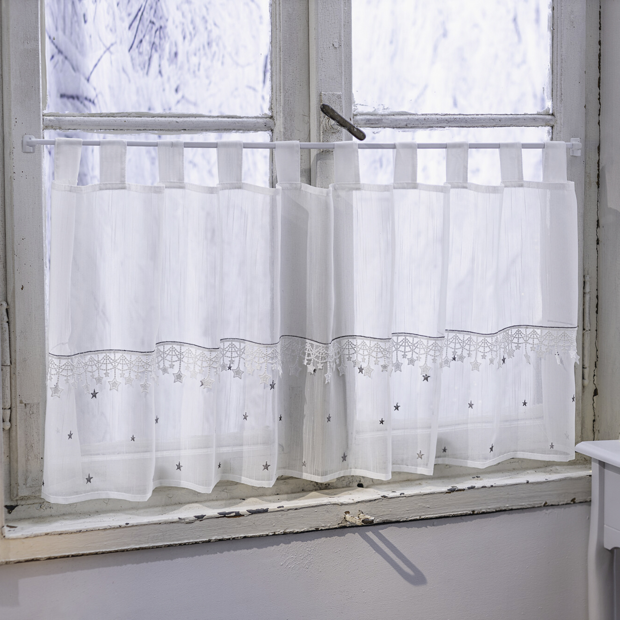 Fenstervorhang "Little Stars"  im Frank Flechtwaren Online Shop kaufen