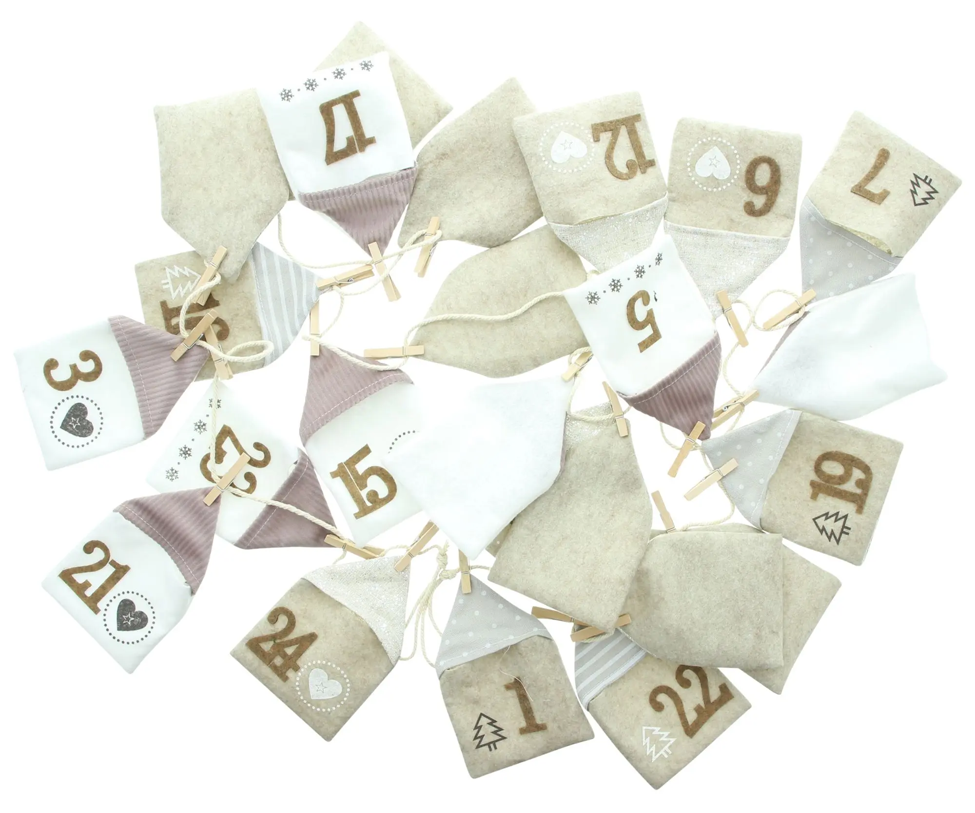 Adventskalender "Weihnachtshäuser"  im Frank Flechtwaren Online Shop für Adventskalender kaufen