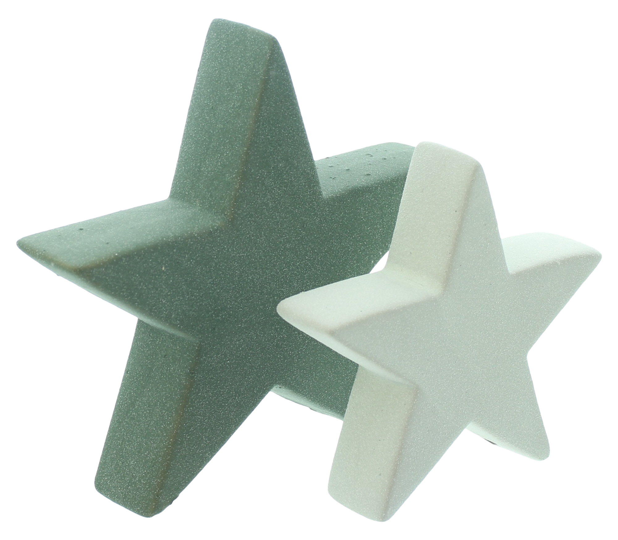 Stern "Grün", 2er Set  im Frank Flechtwaren Online Shop für Weihnachten kaufen