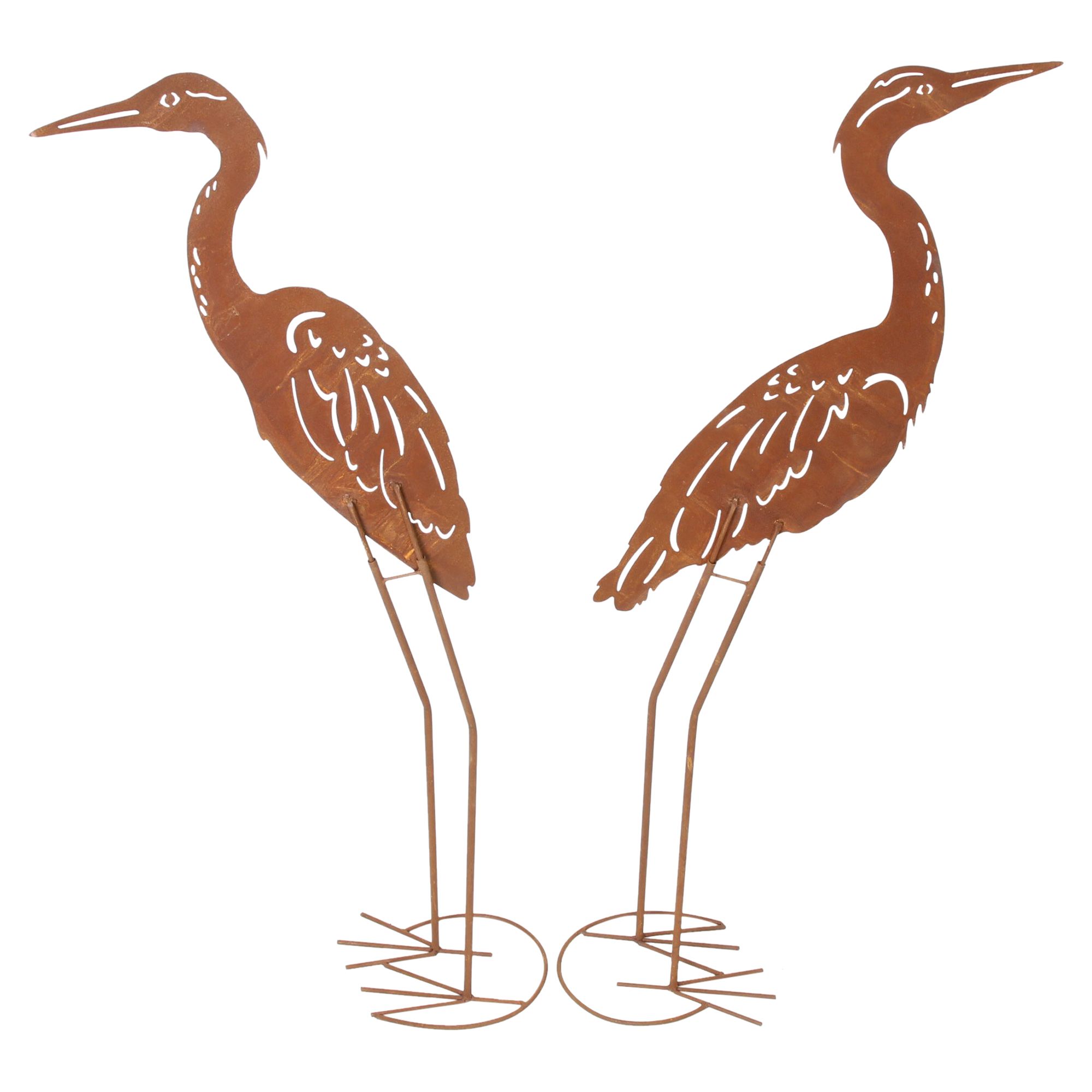 Metallvogel "Rost", 2er Set im Frank Flechtwaren Online Shop für Gartenfiguren kaufen Metallvogel "Rost", 2er Set im Frank Flechtwaren Online Shop für Gartenfiguren kaufen