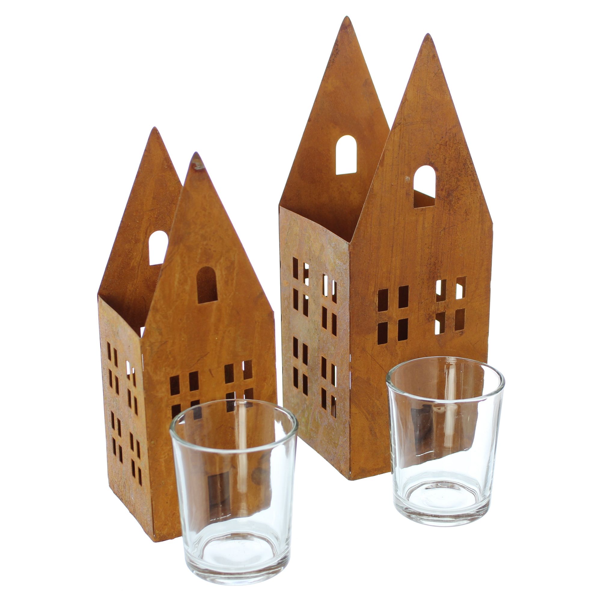Windlicht "Rostoptik", 2er Set im Frank Flechtwaren Online Shop für Ostern kaufen Windlicht "Rostoptik", 2er Set im Frank Flechtwaren Online Shop für Ostern kaufen