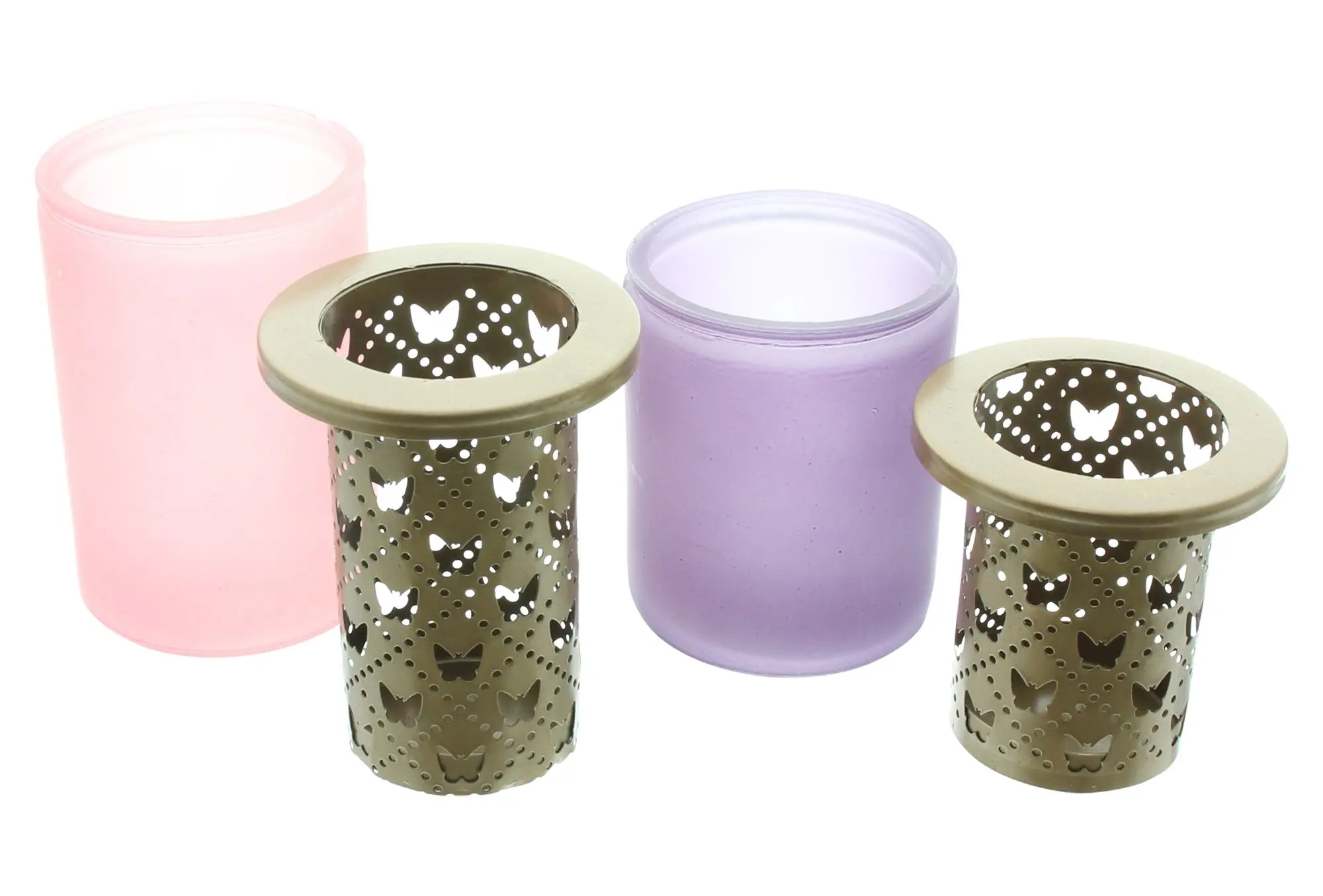 Teelichthalter "Schmetterling", 2er Set  im Frank Flechtwaren Online Shop für Ostern kaufen