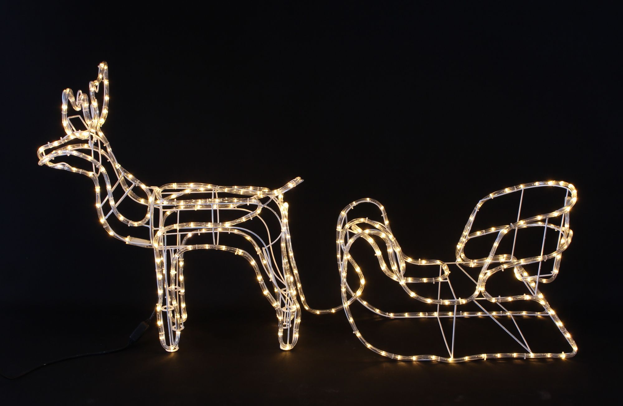 LED-Deko "Rentier mit Schlitten" im Frank Flechtwaren Online Shop für Weihnachten kaufen LED-Deko "Rentier mit Schlitten" im Frank Flechtwaren Online Shop für Weihnachten kaufen