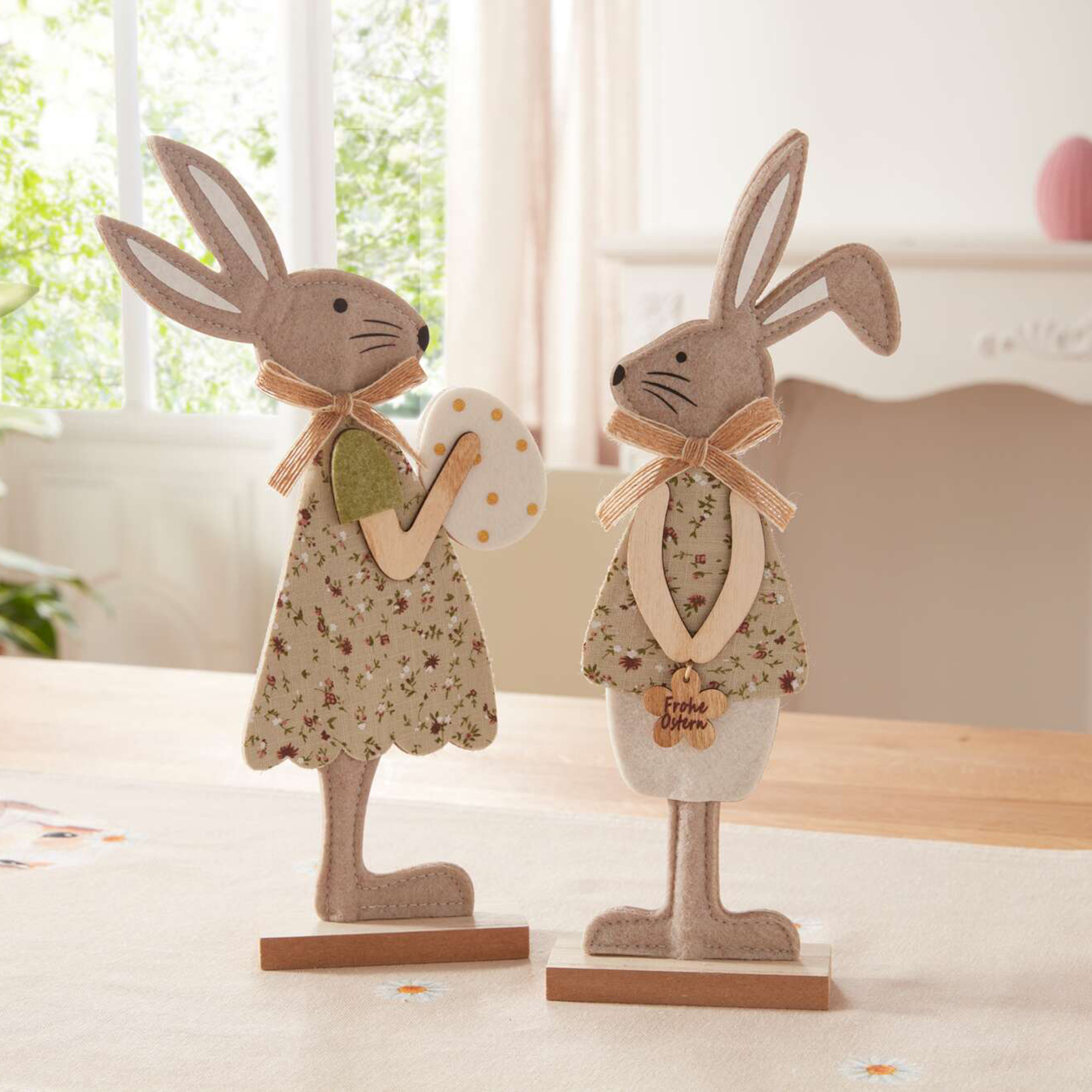 Hase "Pretty", 2er Set im Frank Flechtwaren Online Shop für Ostern kaufen Hase "Pretty", 2er Set im Frank Flechtwaren Online Shop für Ostern kaufen