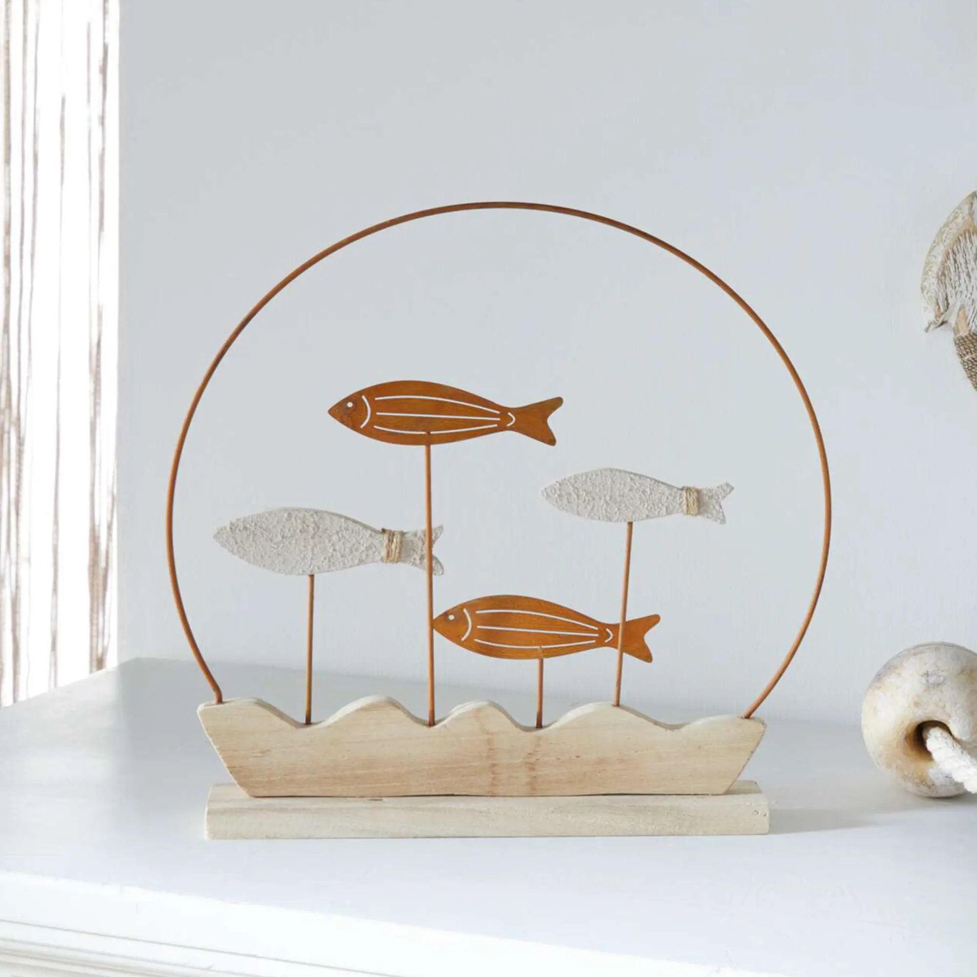 Dekoring "Fischschwarm"  im Frank Flechtwaren Online Shop kaufen