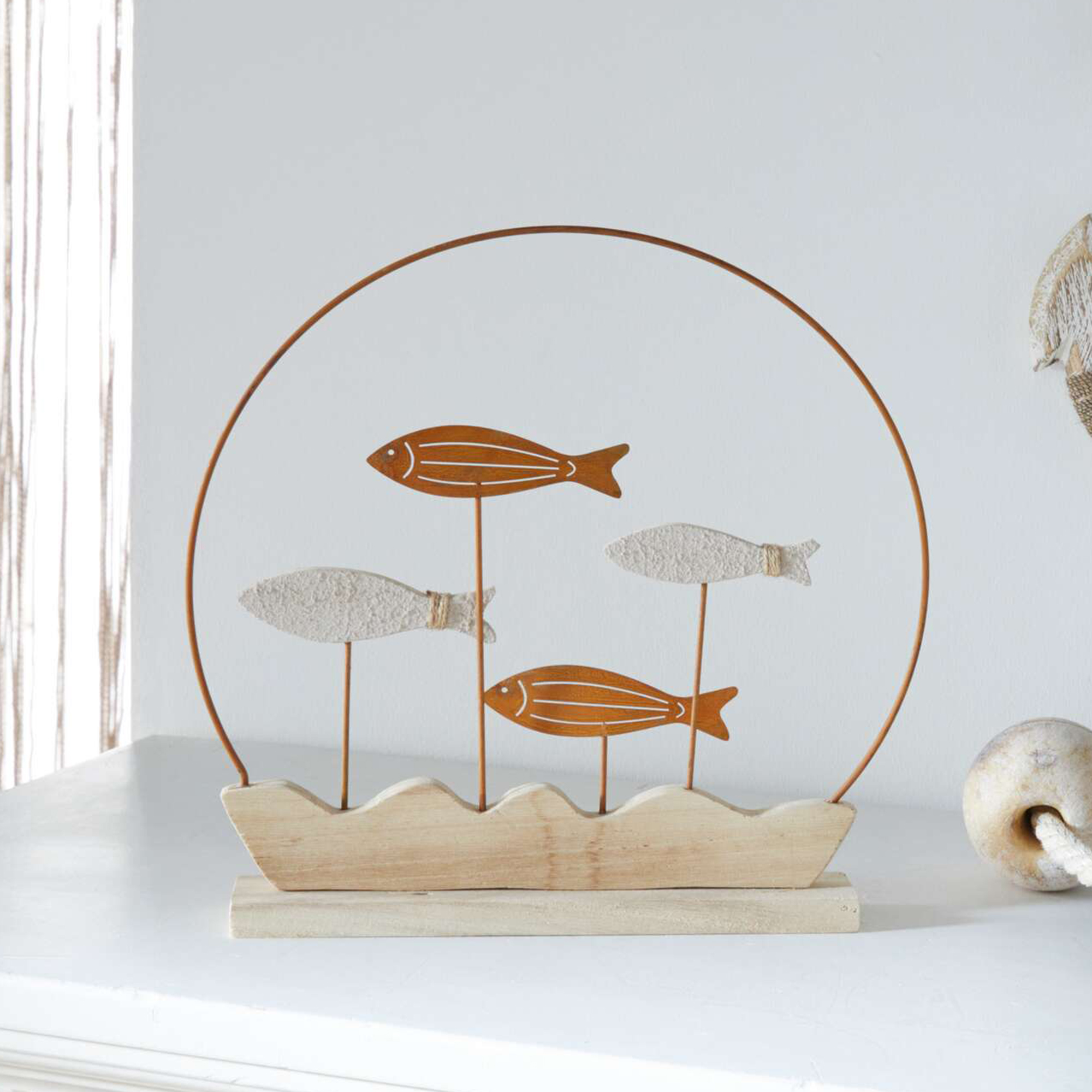 Dekoring "Fischschwarm"  im Frank Flechtwaren Online Shop kaufen
