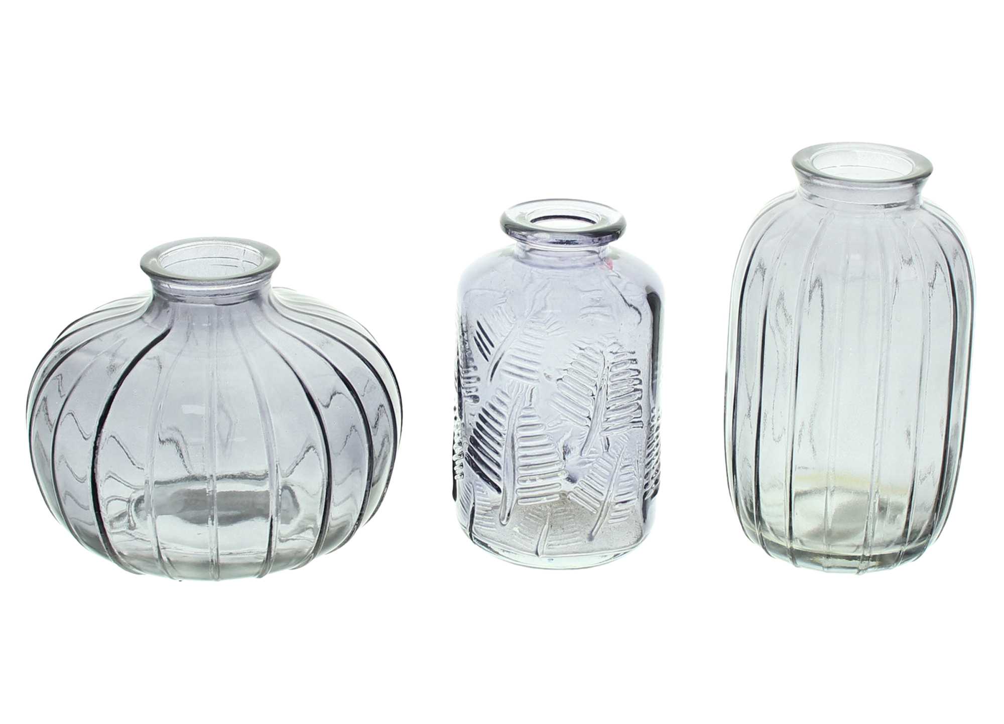 Dekovase "Grau", 3er Set  im Frank Flechtwaren Online Shop kaufen