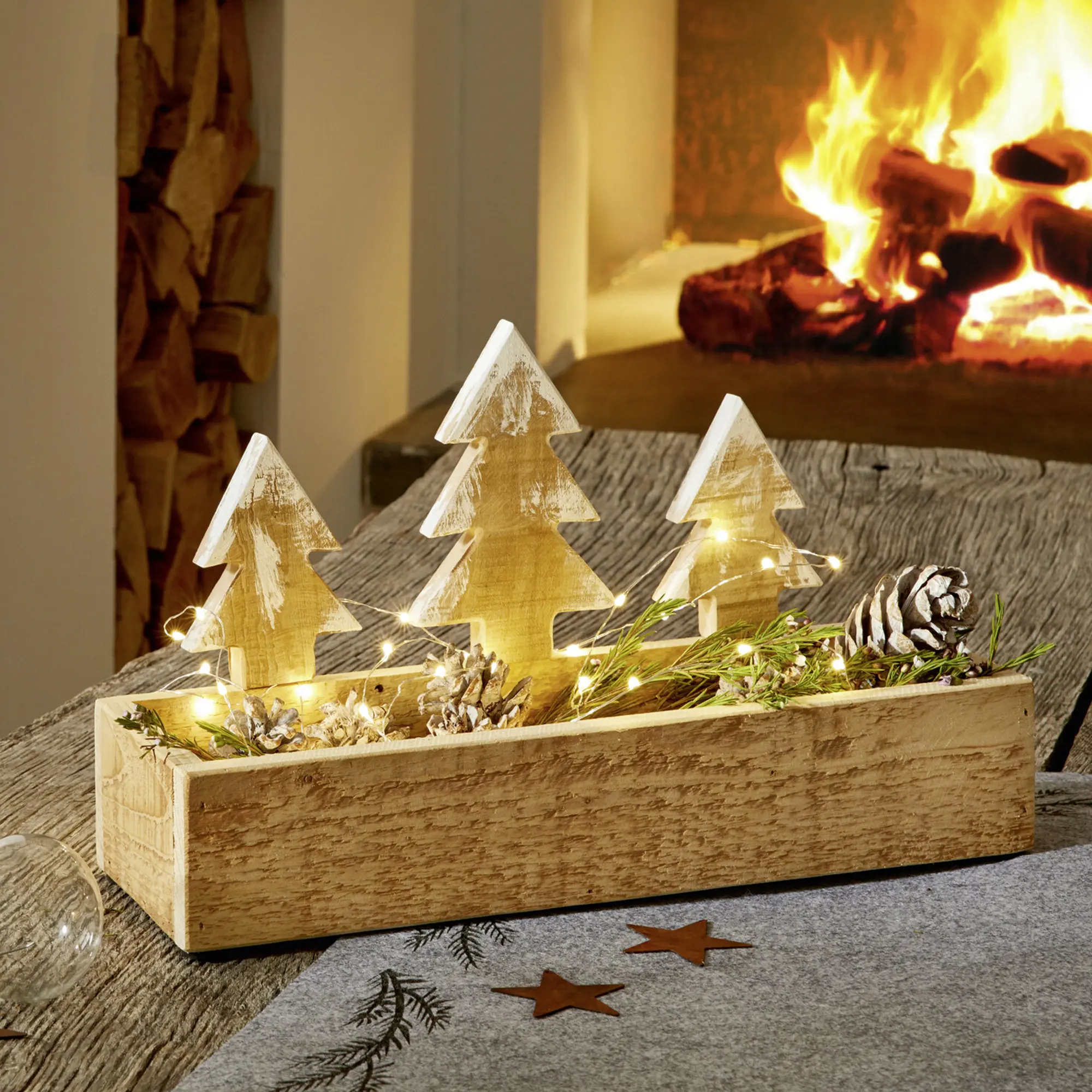 Dekoboard "Wintertanne"  im Frank Flechtwaren Online Shop kaufen