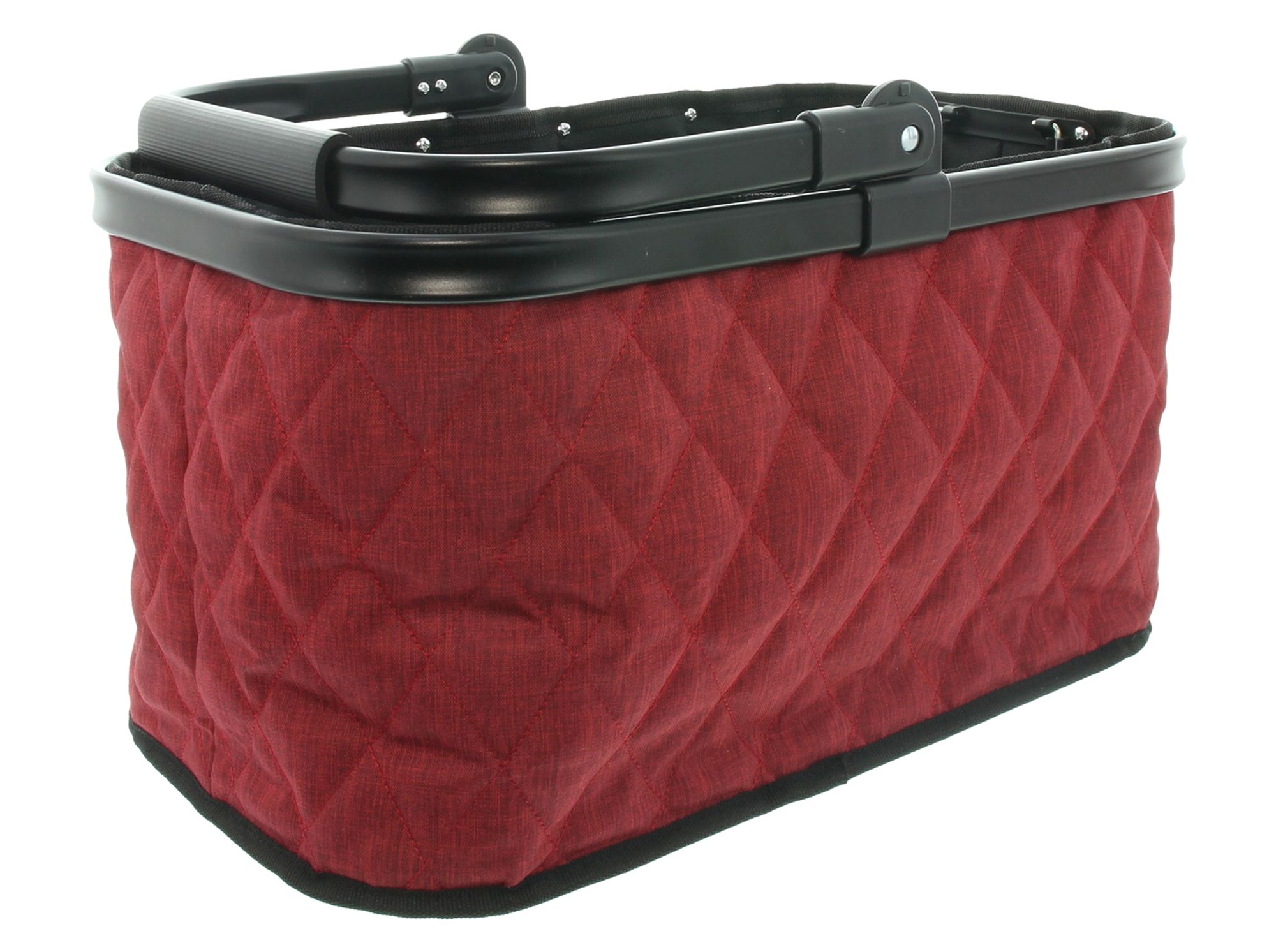 Einkaufskorb "Quilted Red"  im Frank Flechtwaren Online Shop für Küche kaufen