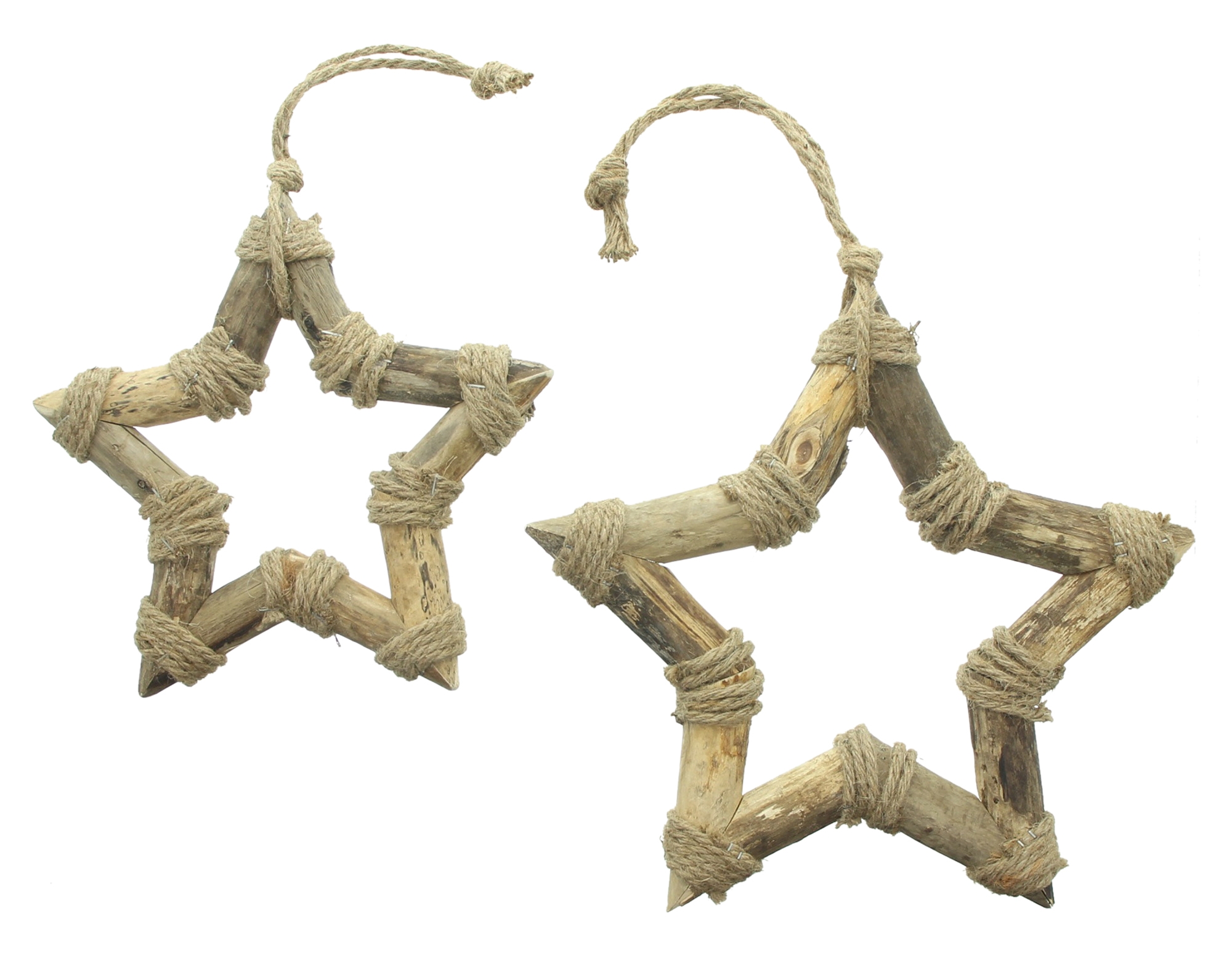 Sternhänger "Shabby-Chic", 2er Set  im Frank Flechtwaren Online Shop für Dekohänger  kaufen