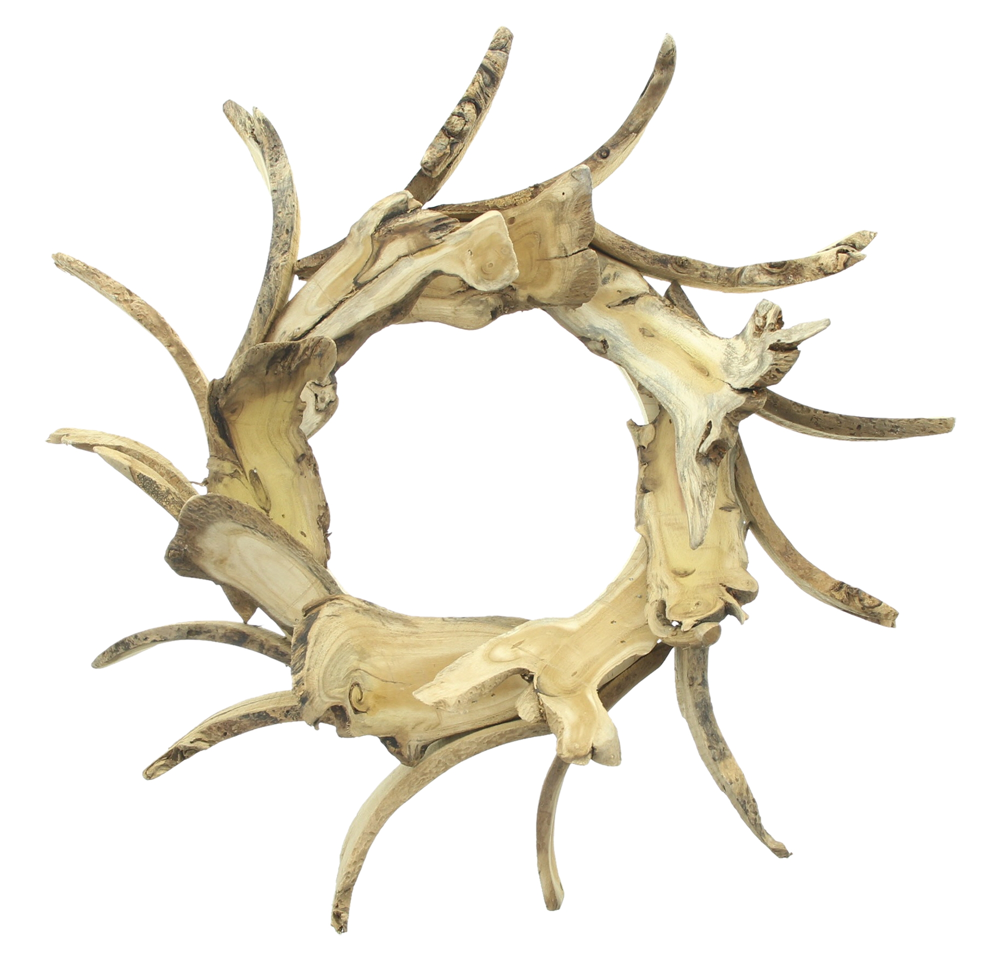 Dekokranz "Holzscheiben"  im Frank Flechtwaren Online Shop für Kränze kaufen