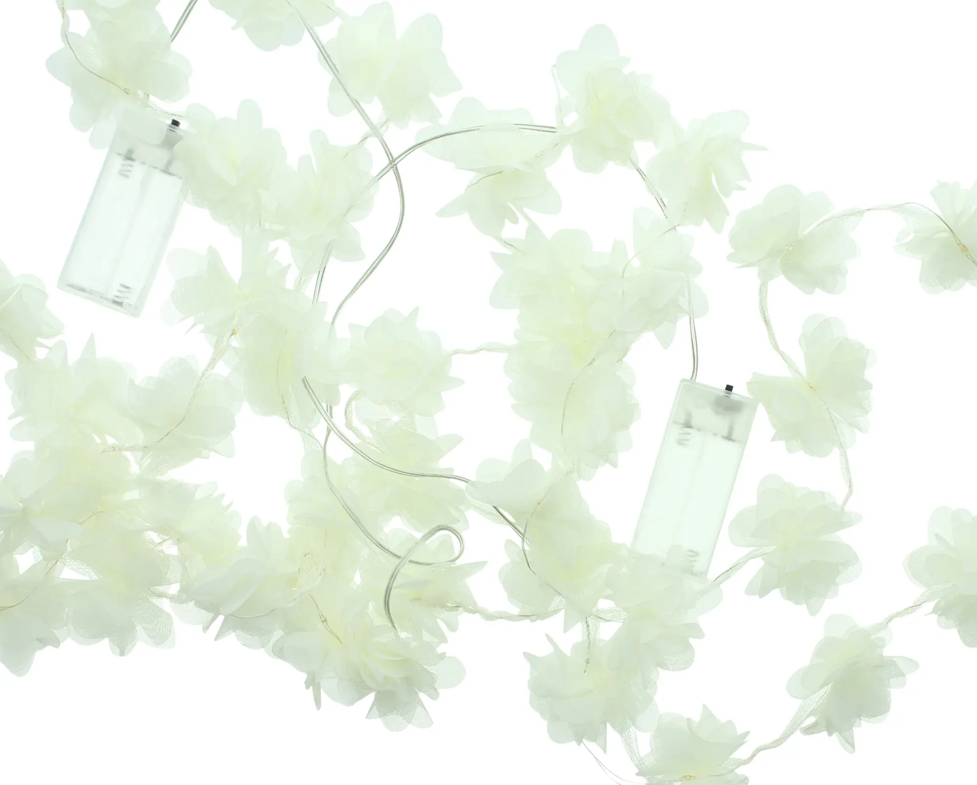 LED-Lichterkette "White Blossom", 2er Set  im Frank Flechtwaren Online Shop für LED-Lichterketten kaufen
