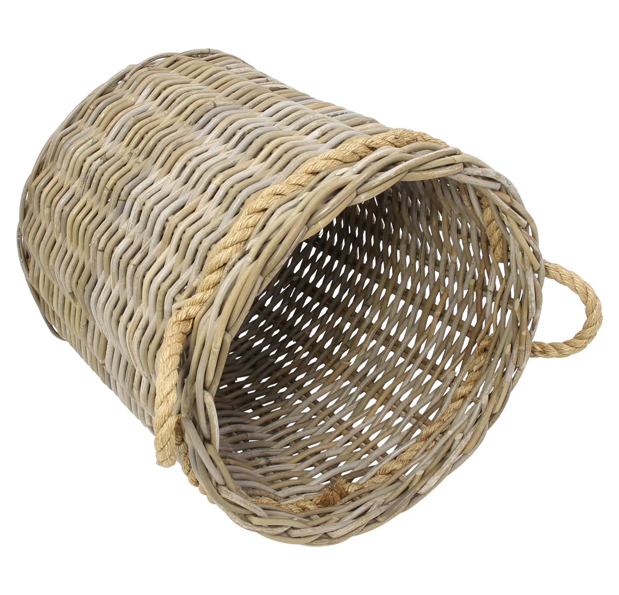 Rattankorb "Koboo-Grey" im Frank Flechtwaren Online Shop für Herbst kaufen Rattankorb "Koboo-Grey" im Frank Flechtwaren Online Shop für Herbst kaufen
