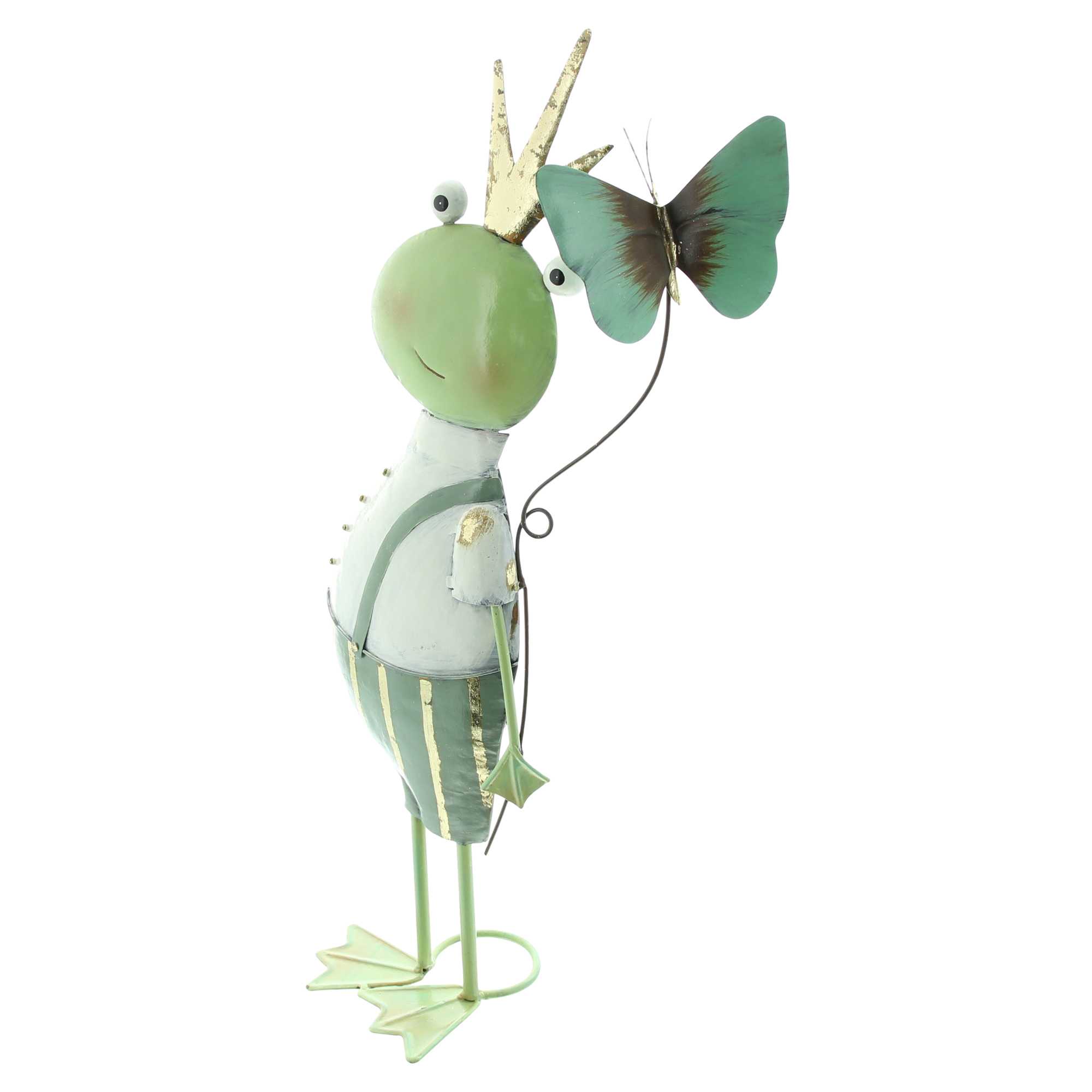 Figur "Frosch mit Schmetterling" im Frank Flechtwaren Online Shop für Gartenfiguren kaufen Figur "Frosch mit Schmetterling" im Frank Flechtwaren Online Shop für Gartenfiguren kaufen