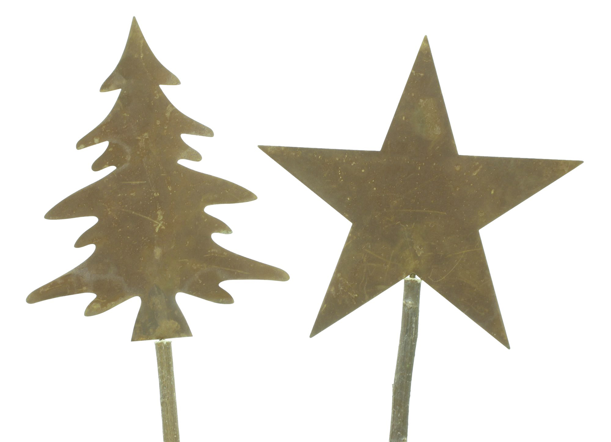 Stecker "Tanne &amp; Stern", 2er Set  im Frank Flechtwaren Online Shop für Weihnachten kaufen