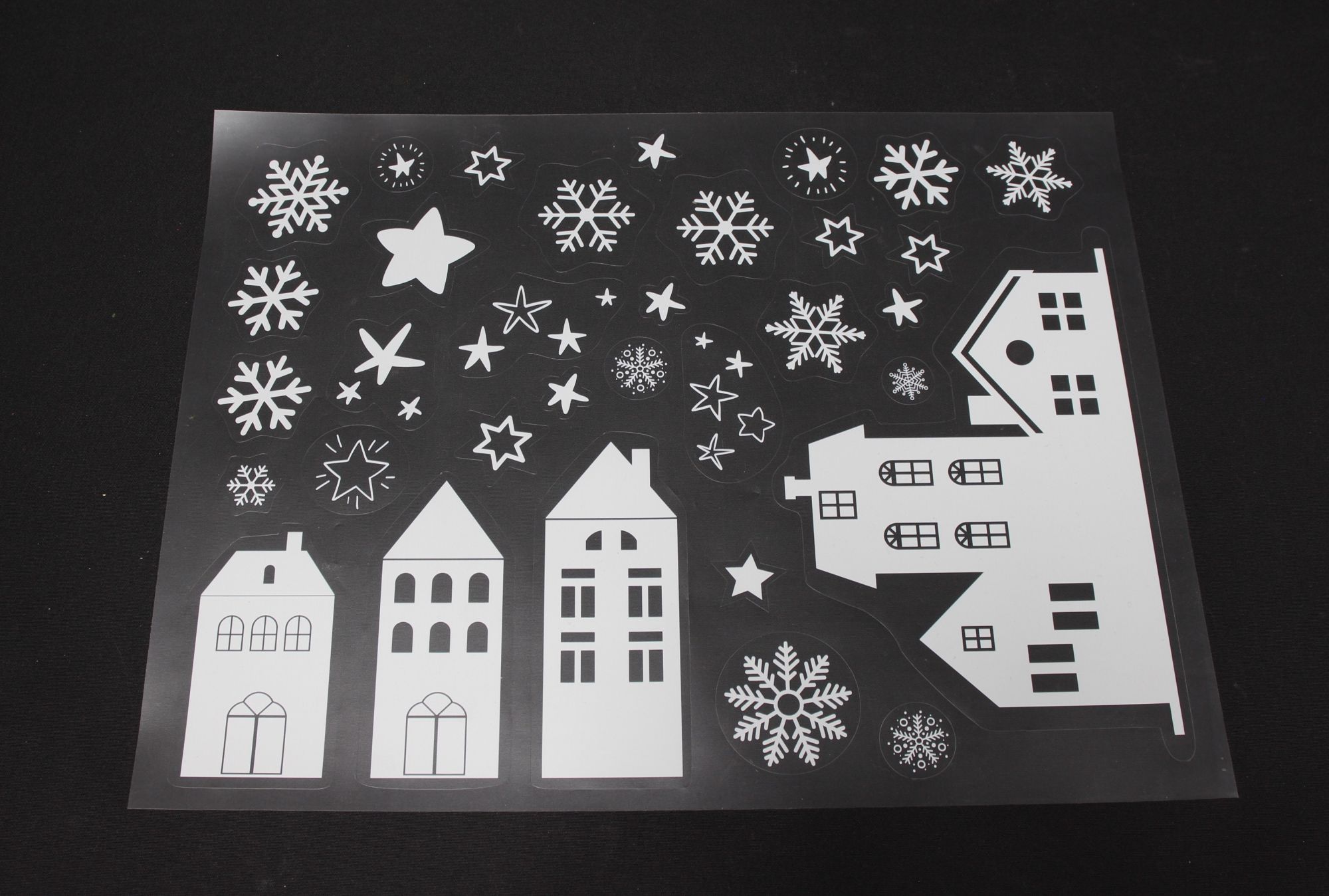 Fenstersticker "Winterhäuser", 109er Set im Frank Flechtwaren Online Shop für Herbst kaufen Fenstersticker "Winterhäuser", 109er Set im Frank Flechtwaren Online Shop für Herbst kaufen