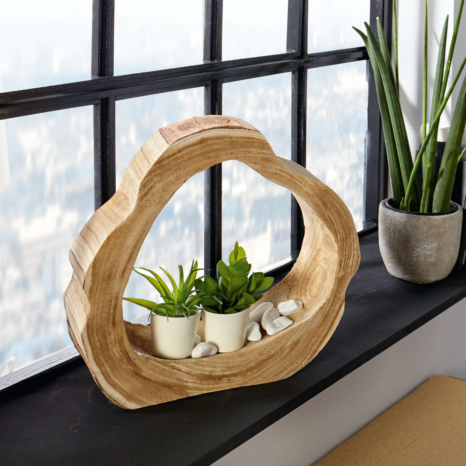 Holzdeko "Artwork"  im Frank Flechtwaren Online Shop kaufen