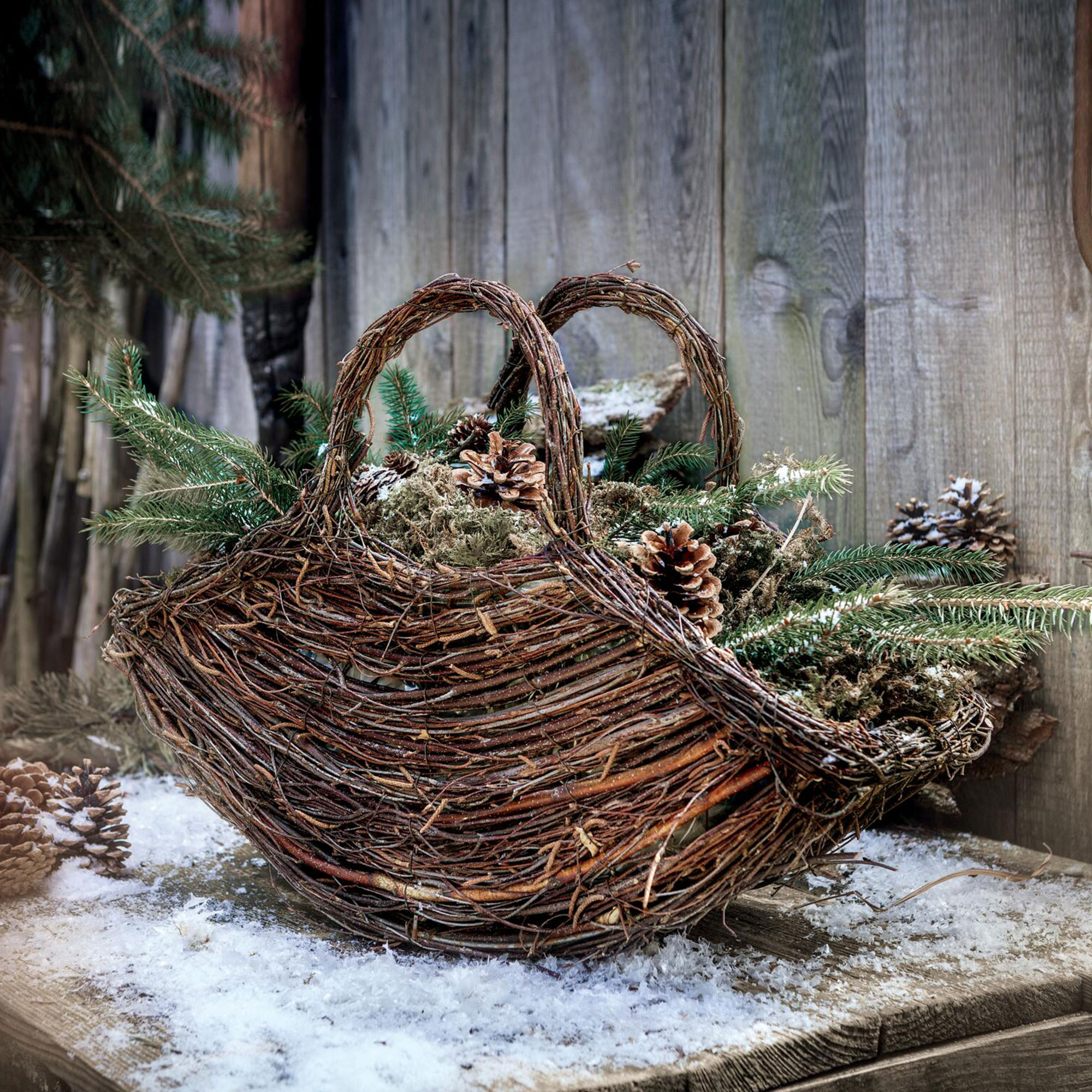 Pflanzkorb "Tasche", groß  im Frank Flechtwaren Online Shop kaufen