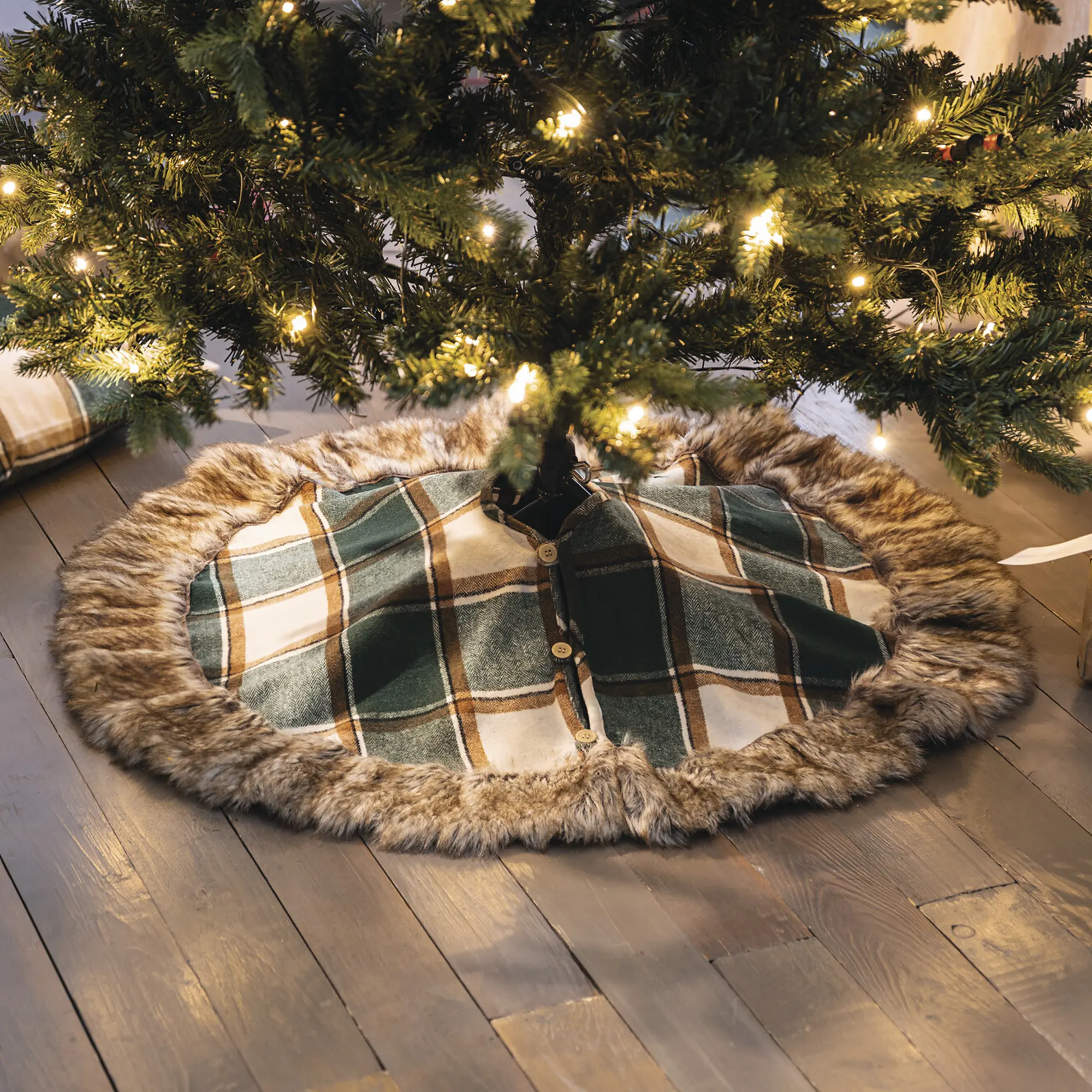 Christbaumdecke "Highland"  im Frank Flechtwaren Online Shop kaufen