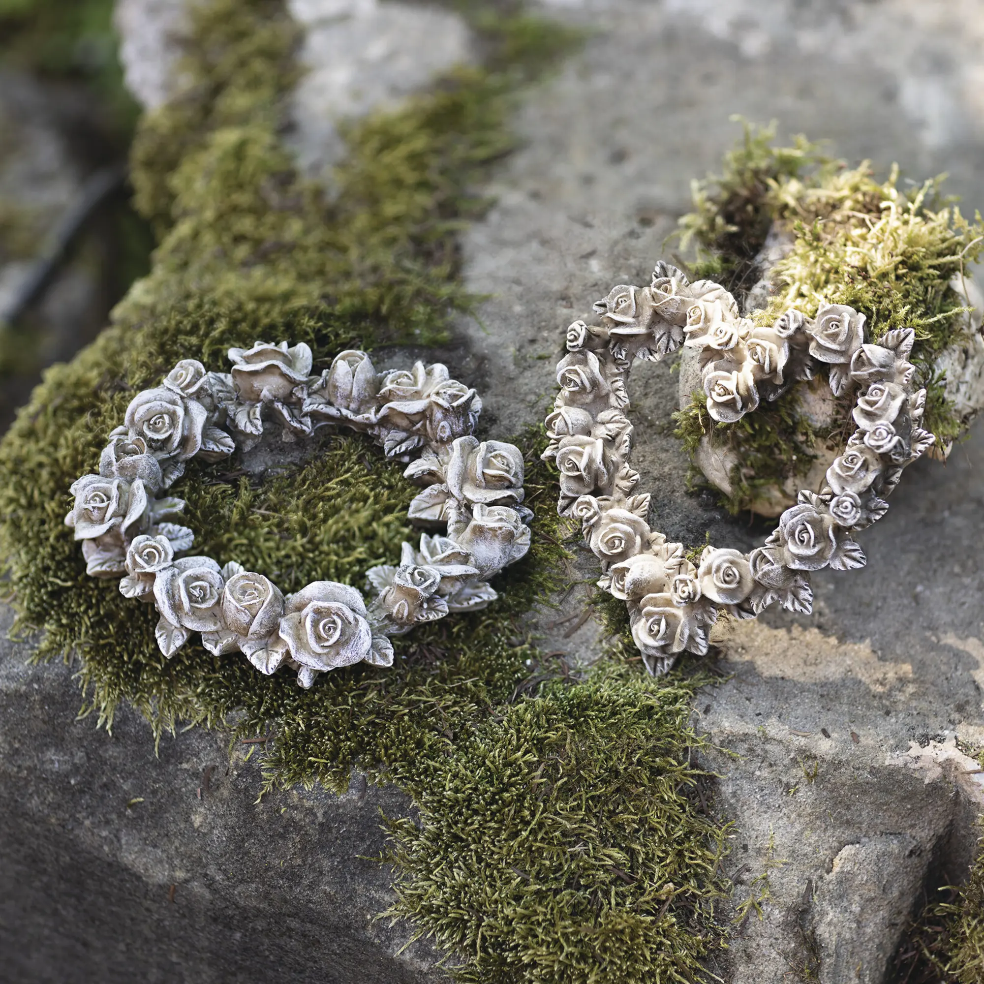 Rosendeko "Herz &amp; Kranz", 2er Set  im Frank Flechtwaren Online Shop kaufen