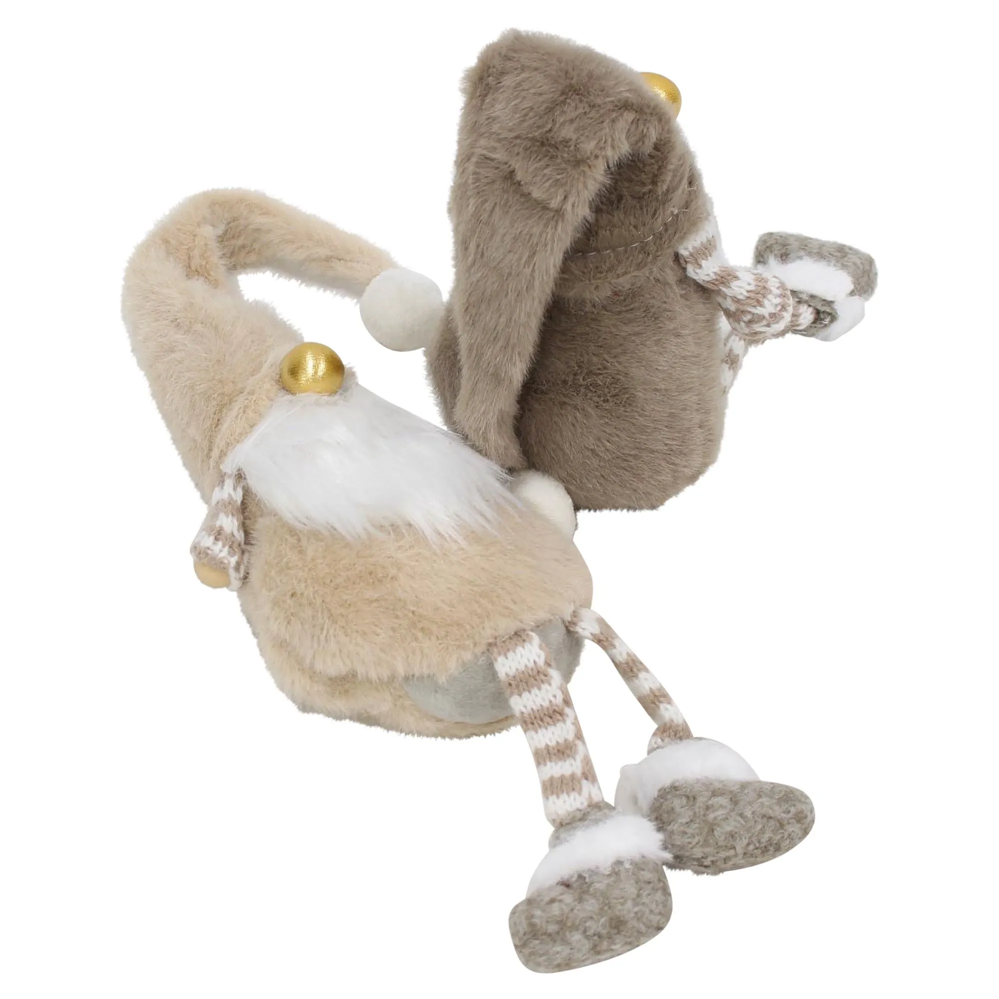 Plüschfigur "Wichtel", 2er Set  im Frank Flechtwaren Online Shop für Weihnachtliche Dekofiguren kaufen