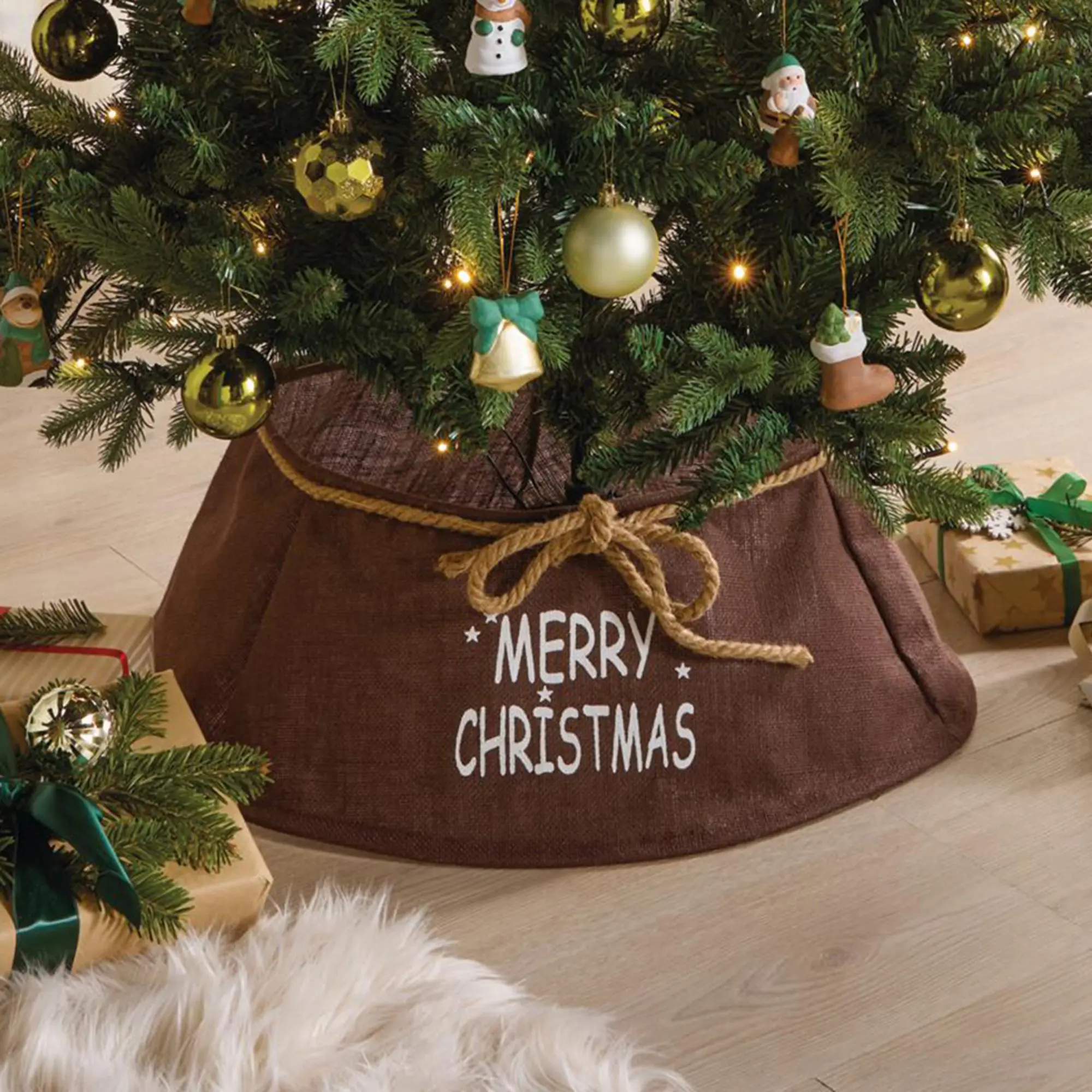 Weihnachtsbaumring "Merry Christmas"  im Frank Flechtwaren Online Shop kaufen
