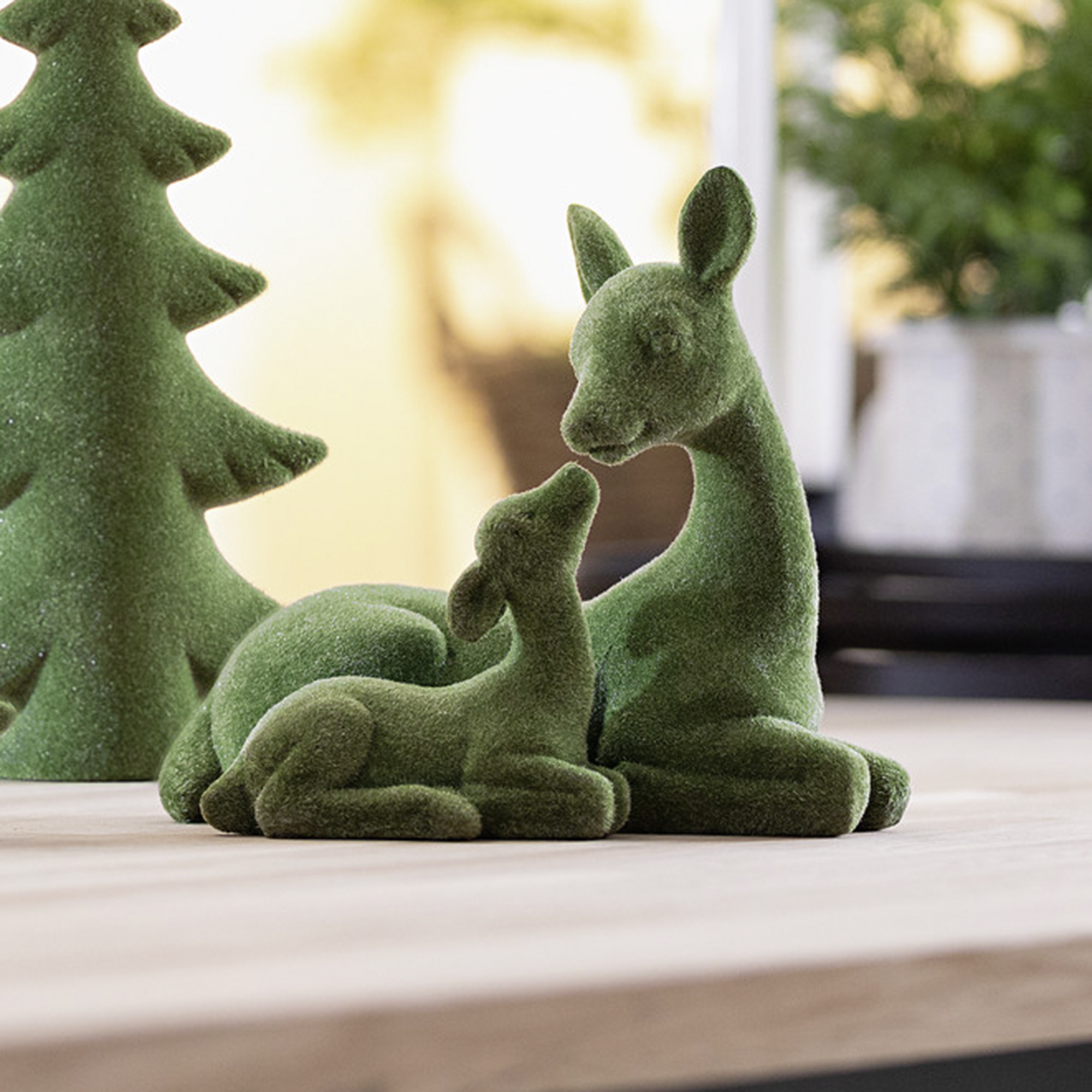 Reh mit Kitz "Moos"  im Frank Flechtwaren Online Shop kaufen