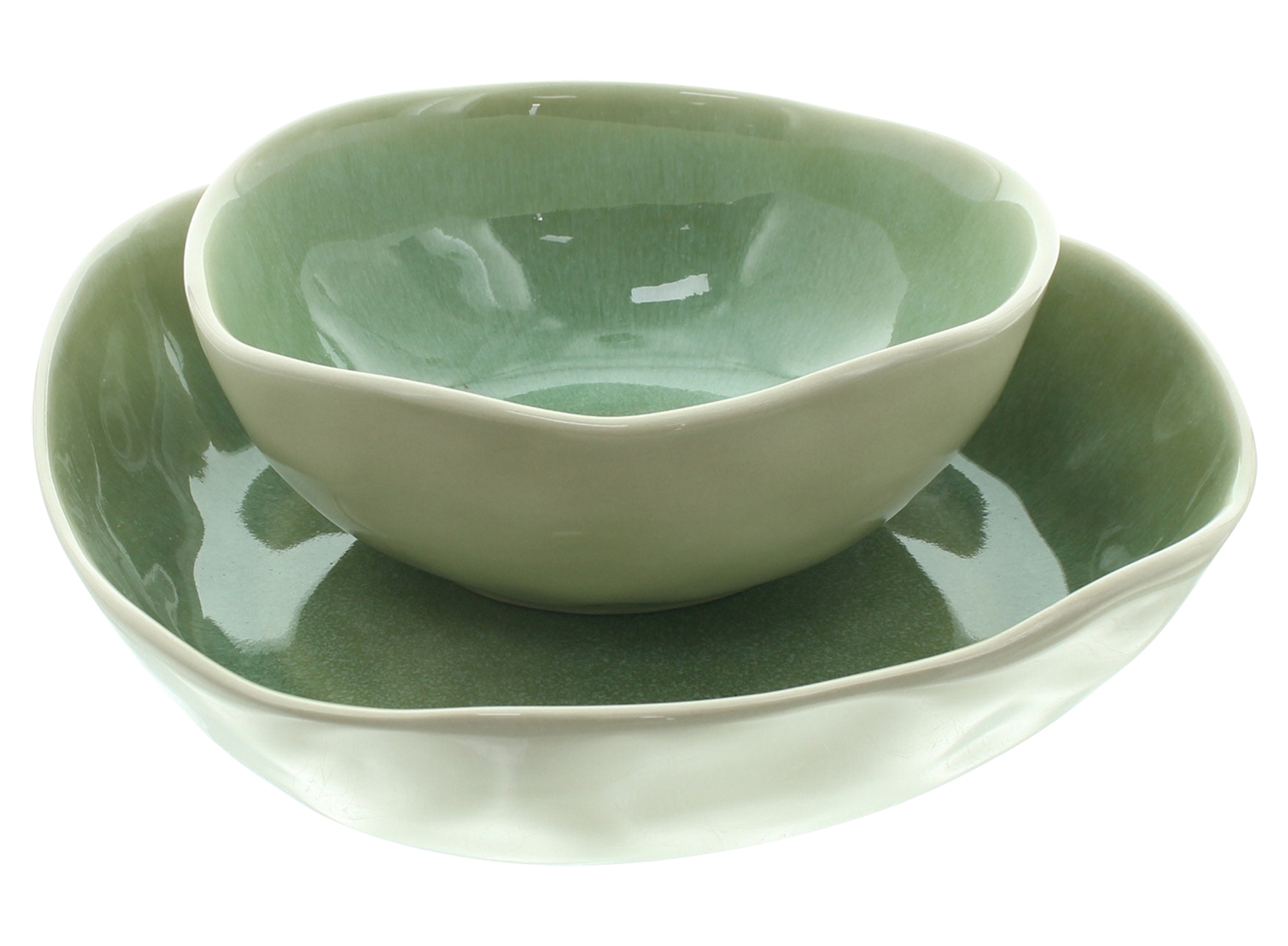 Schüssel "Organic", 2er Set  im Frank Flechtwaren Online Shop für Küche kaufen