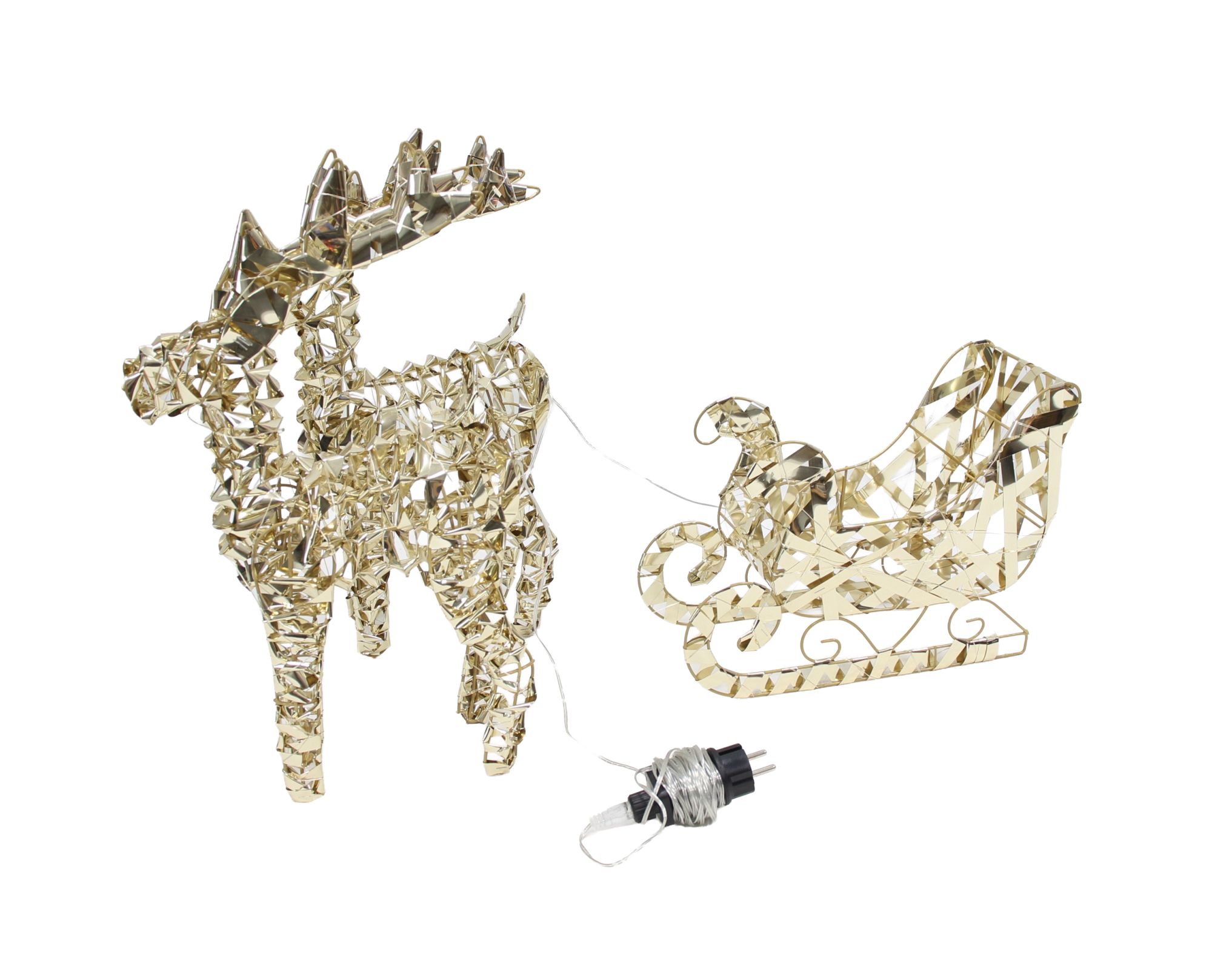 LED-Schlitten "Golden"  im Frank Flechtwaren Online Shop für Schlitten kaufen