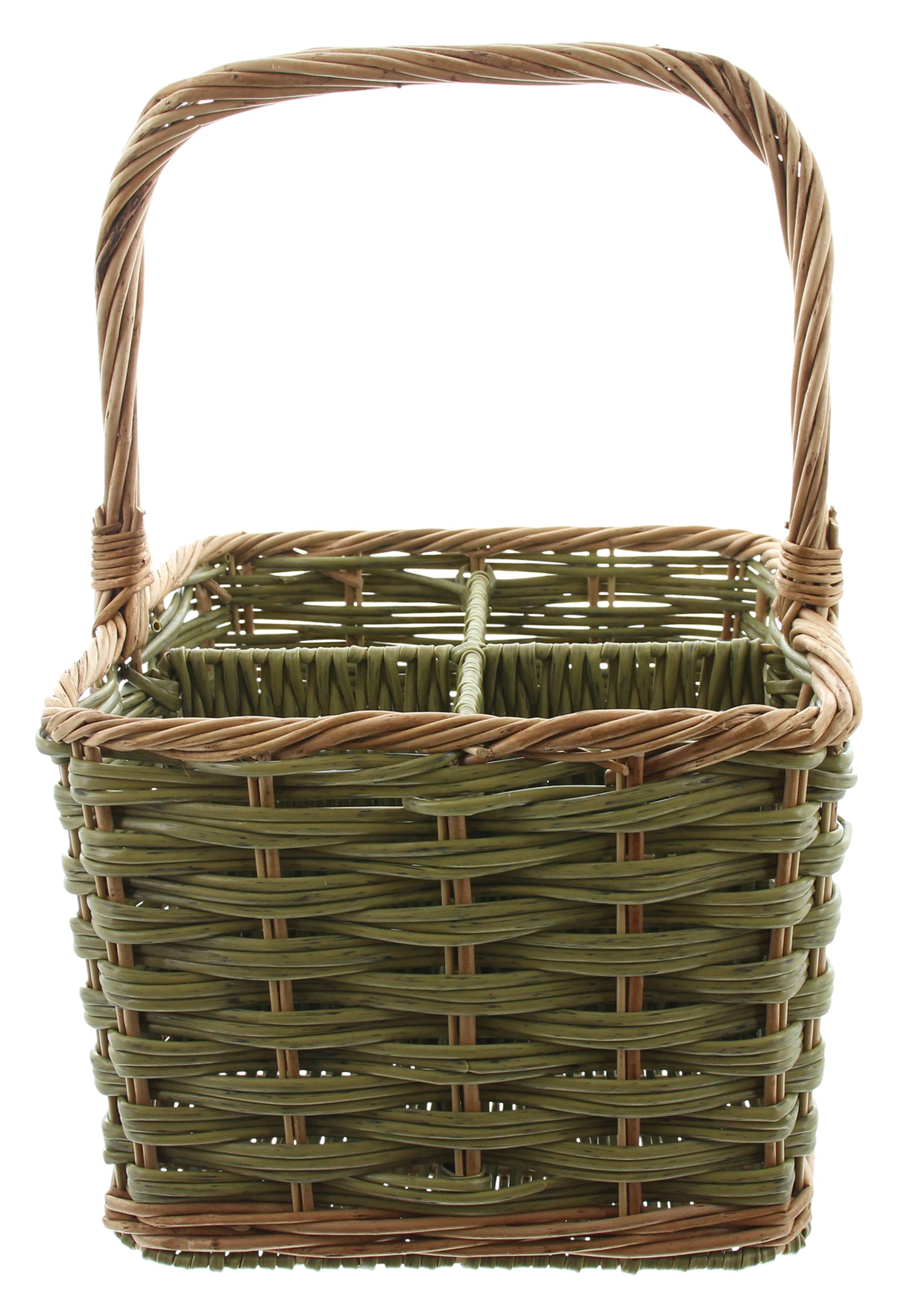 Flaschenkorb "Washed Green", für 4 Flaschen im Frank Flechtwaren Online Shop für Flaschenkörbe kaufen Flaschenkorb "Washed Green", für 4 Flaschen im Frank Flechtwaren Online Shop für Flaschenkörbe kaufen
