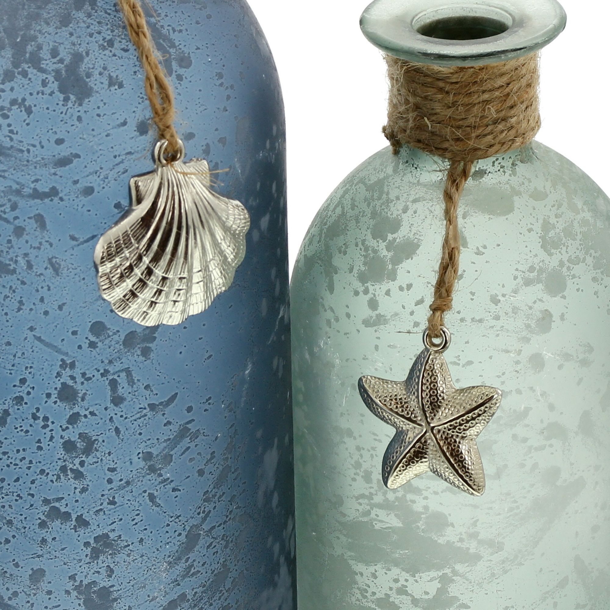 Dekovase "Maritim", 2er Set im Frank Flechtwaren Online Shop für Dekovasen kaufen Dekovase "Maritim", 2er Set im Frank Flechtwaren Online Shop für Dekovasen kaufen