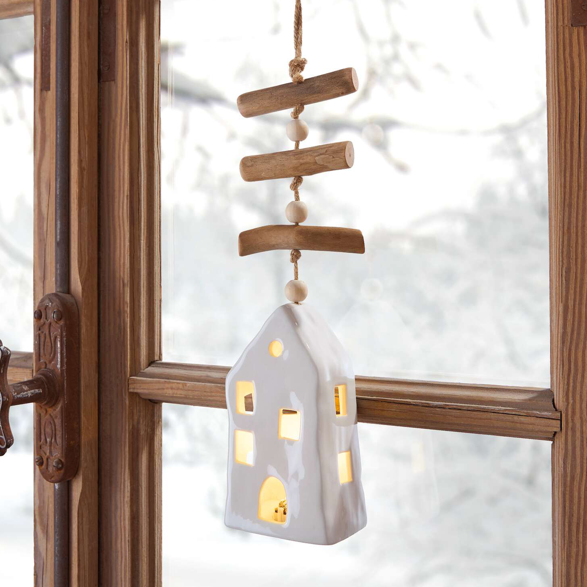 LED-Hänger "Häuschen"  im Frank Flechtwaren Online Shop kaufen