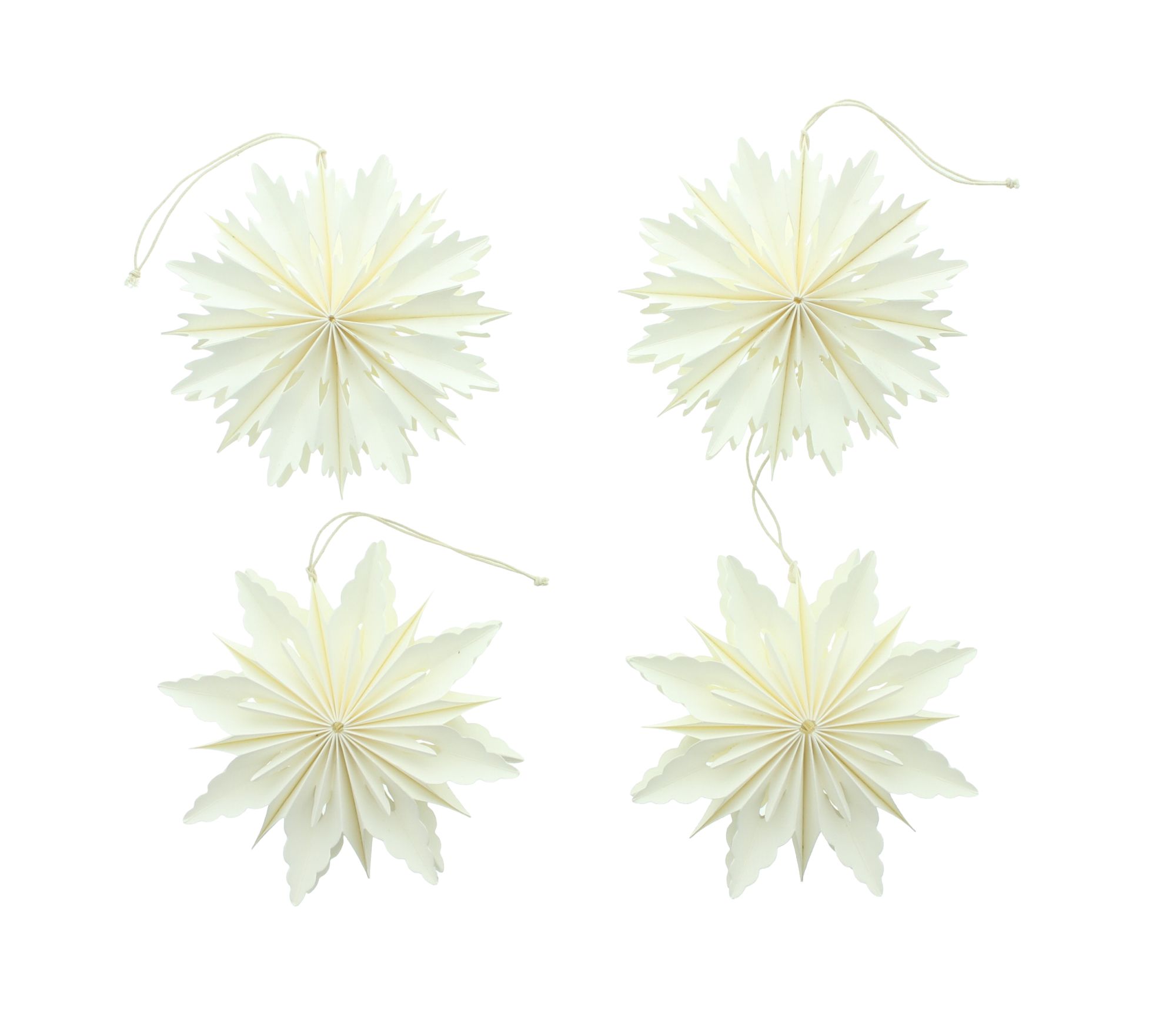 Deko-Hänger "Schneeflöckchen", 4er Set  im Frank Flechtwaren Online Shop für Dekohänger  kaufen