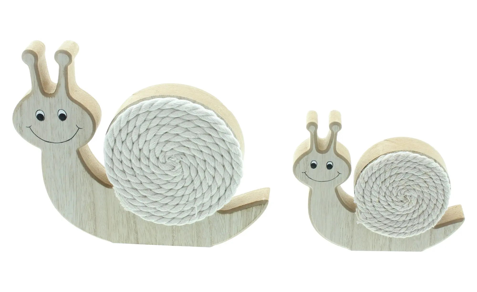 Schnecke "Happy", 2er Set  im Frank Flechtwaren Online Shop für Dekofiguren kaufen