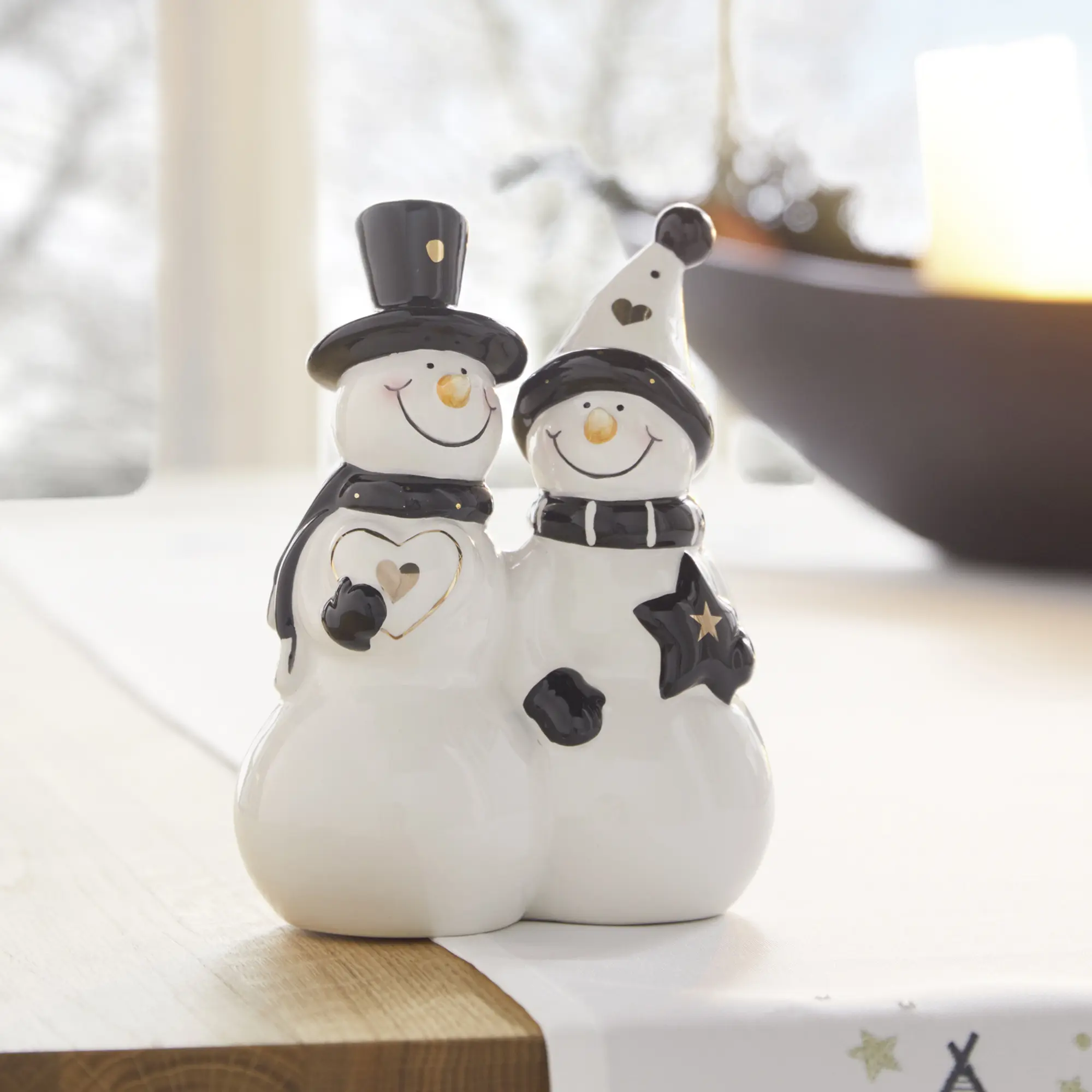 Schneemannpaar "Style"  im Frank Flechtwaren Online Shop kaufen