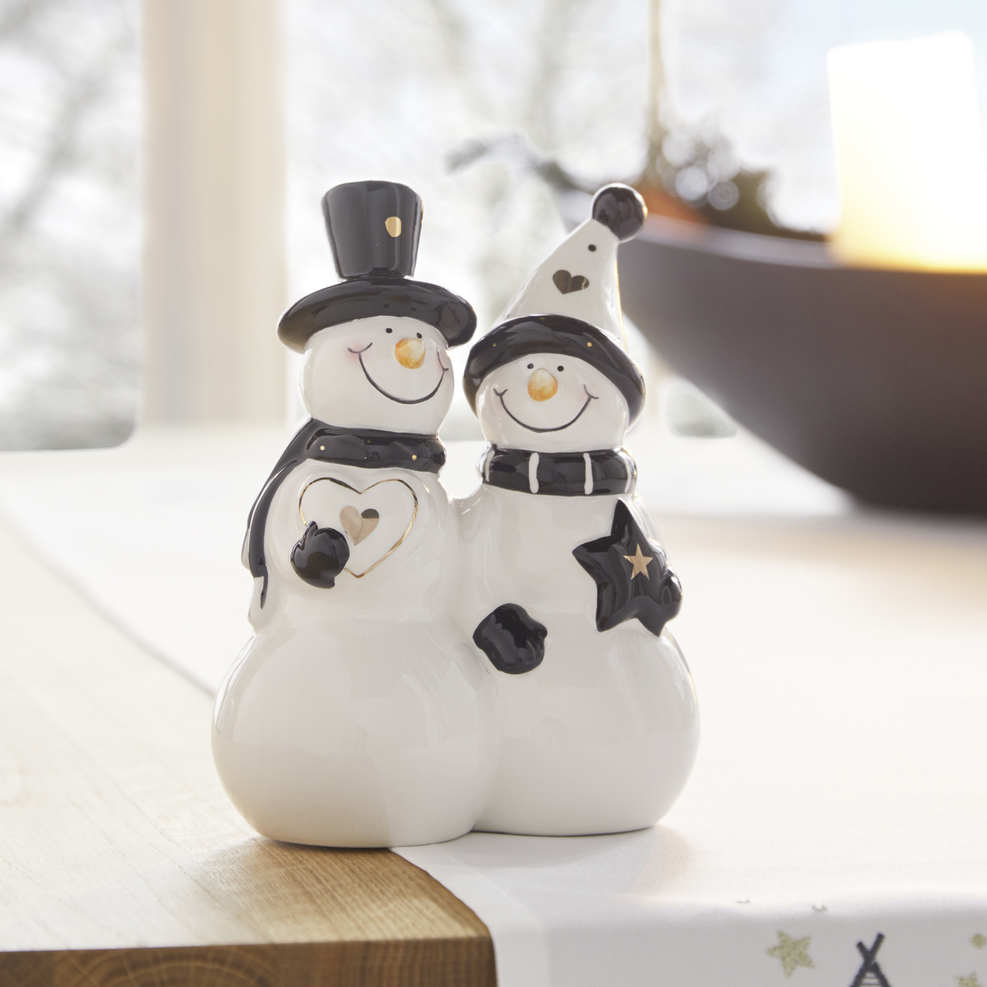 Schneemannpaar "Style"  im Frank Flechtwaren Online Shop kaufen