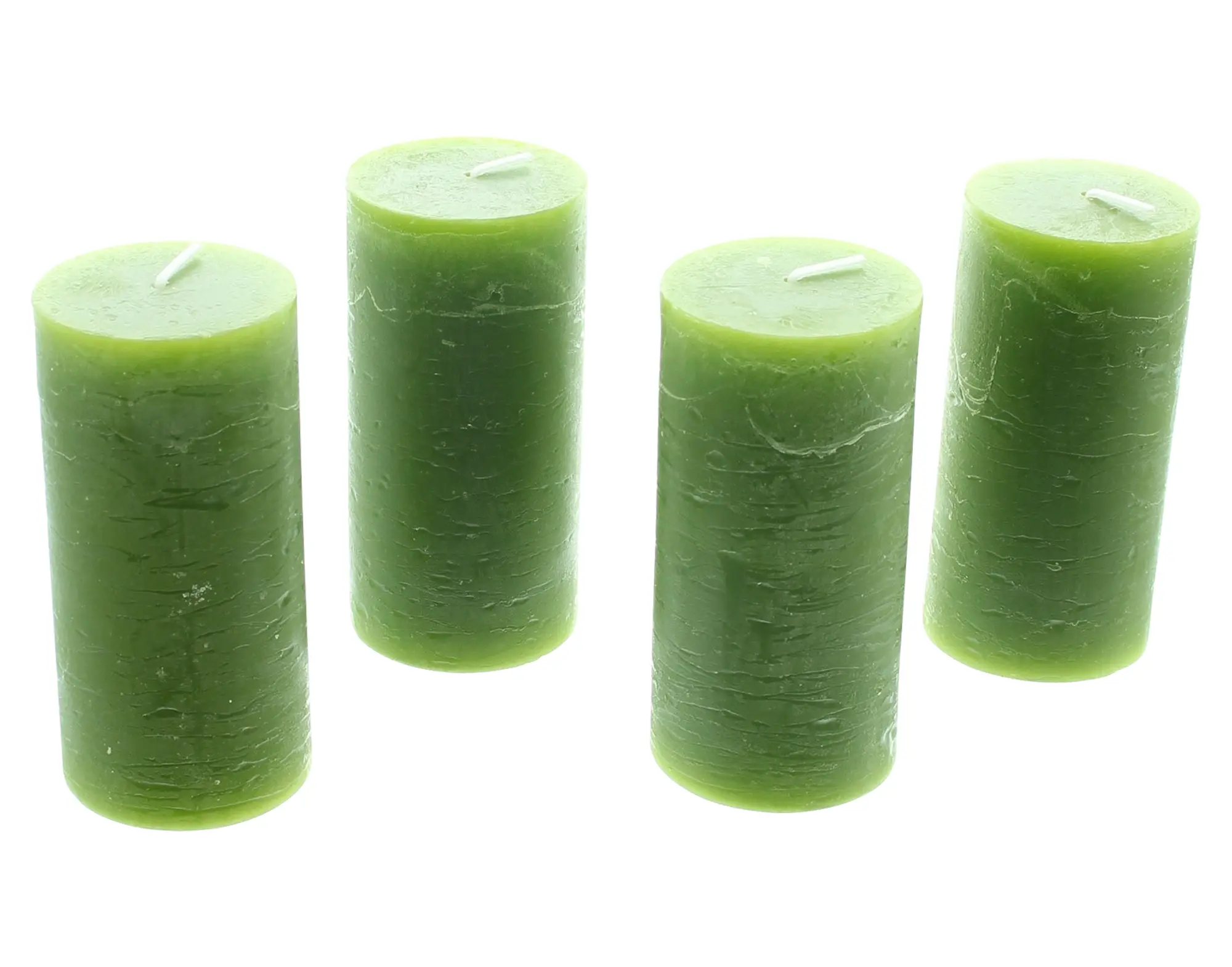 Kerze "Rustic Green", 4er Set  im Frank Flechtwaren Online Shop für Ostern kaufen