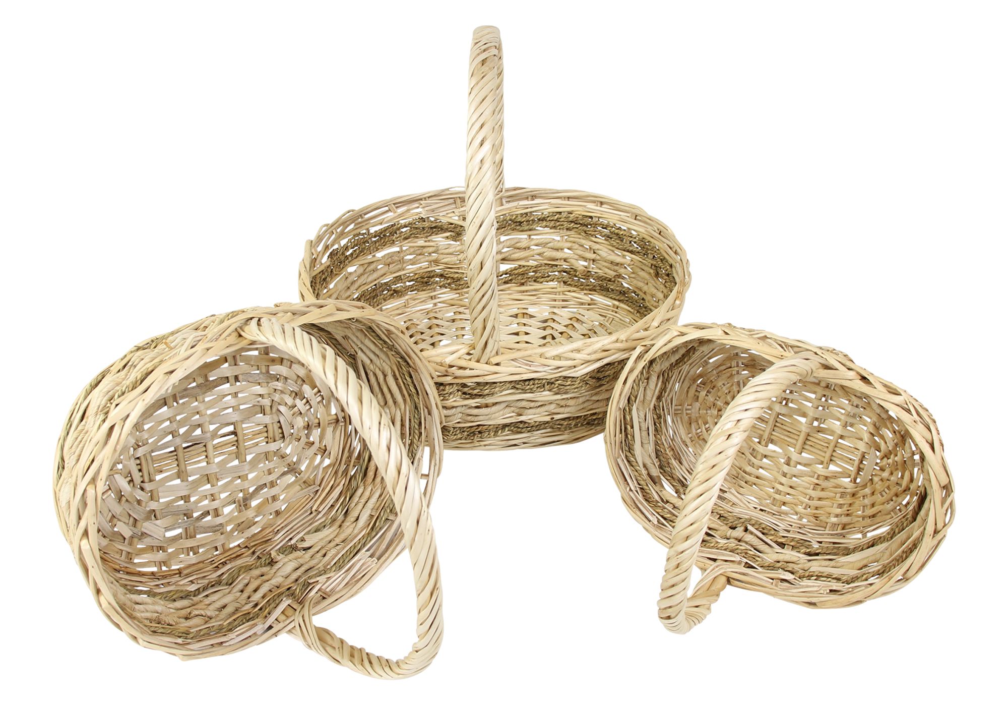 Bügelkorb "Seegras", 3er Set im Frank Flechtwaren Online Shop für Präsentkörbe kaufen Bügelkorb "Seegras", 3er Set im Frank Flechtwaren Online Shop für Präsentkörbe kaufen