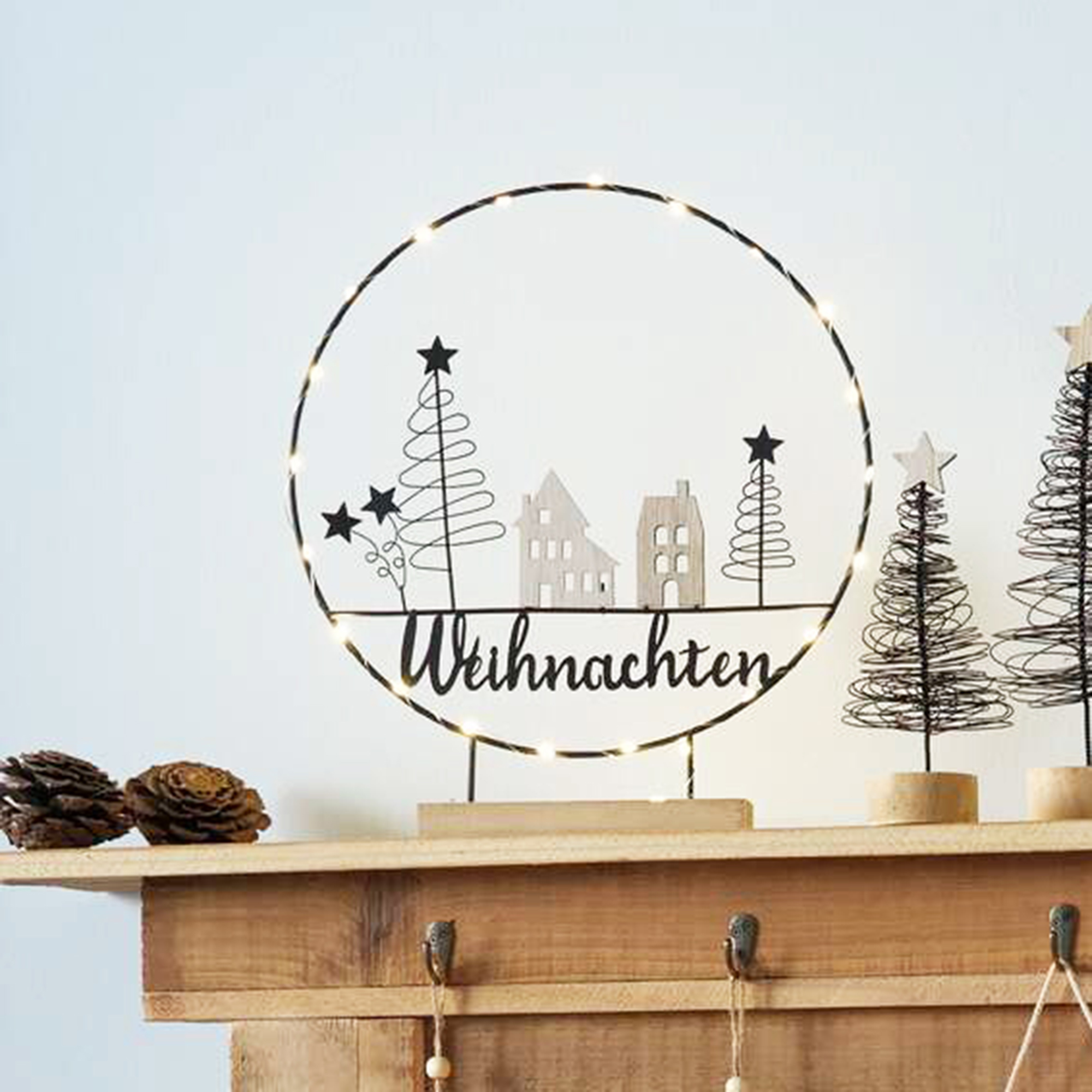 LED-Ringdeko "Weihnachten"  im Frank Flechtwaren Online Shop kaufen